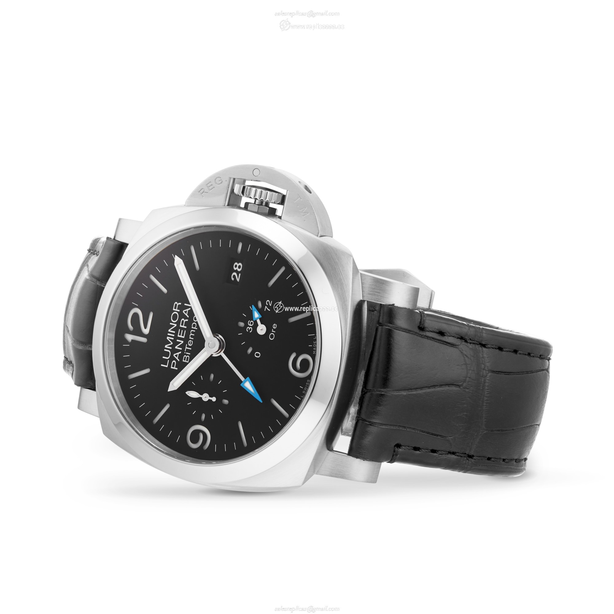 Replica Panerai Luminor BiTempo 44mm Mens details PAM01360 2 Replica Panerai Luminor BiTempo 44mm Mens details PAM01360