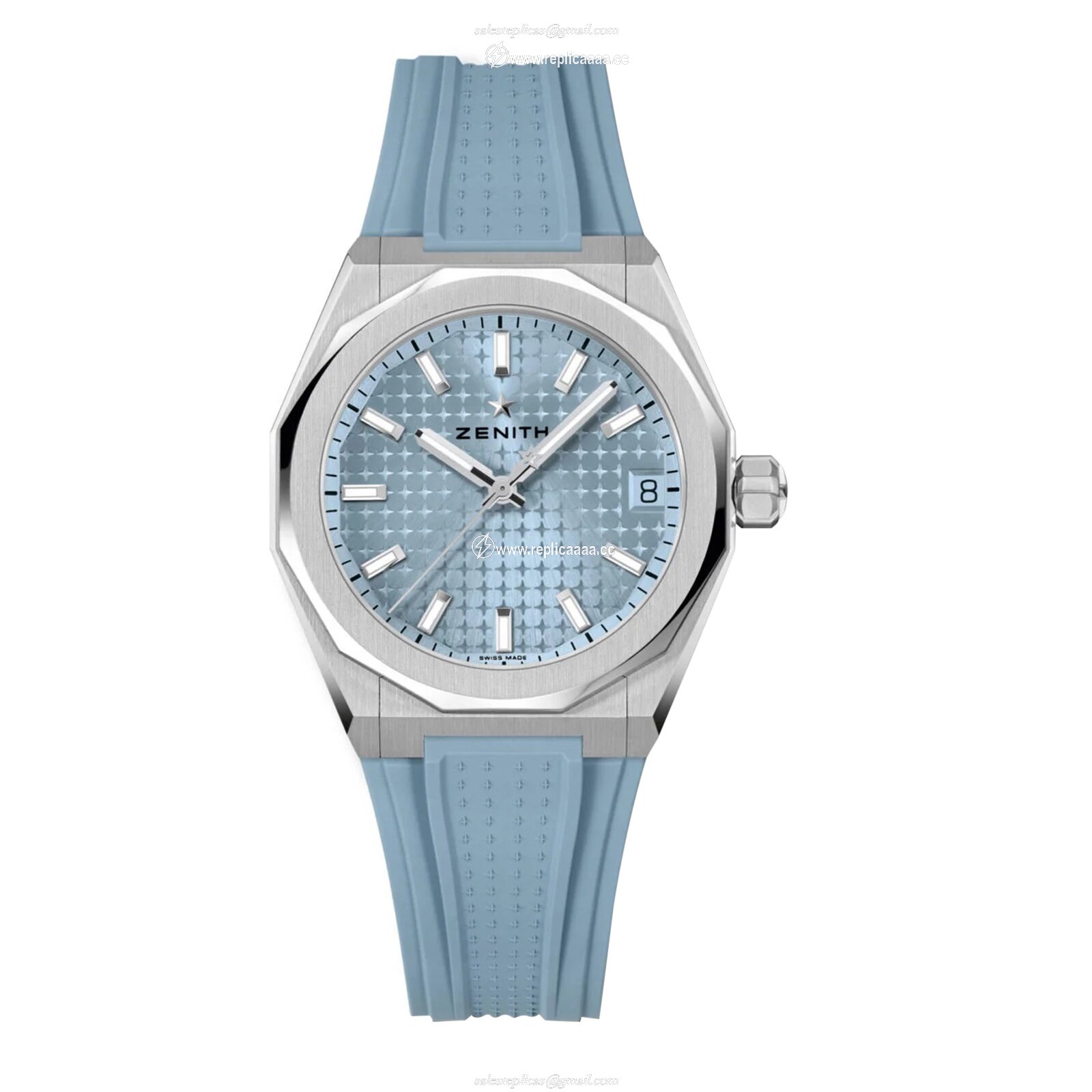 Replica Zenith Defy Skyline Automatic 36mm Unisex details Blue Interchangeable Strap 03.9400.670/15.I001 2 Replica Zenith Defy Skyline Automatic 36mm Unisex details Blue Interchangeable Strap 03.9400.670/15.I001
