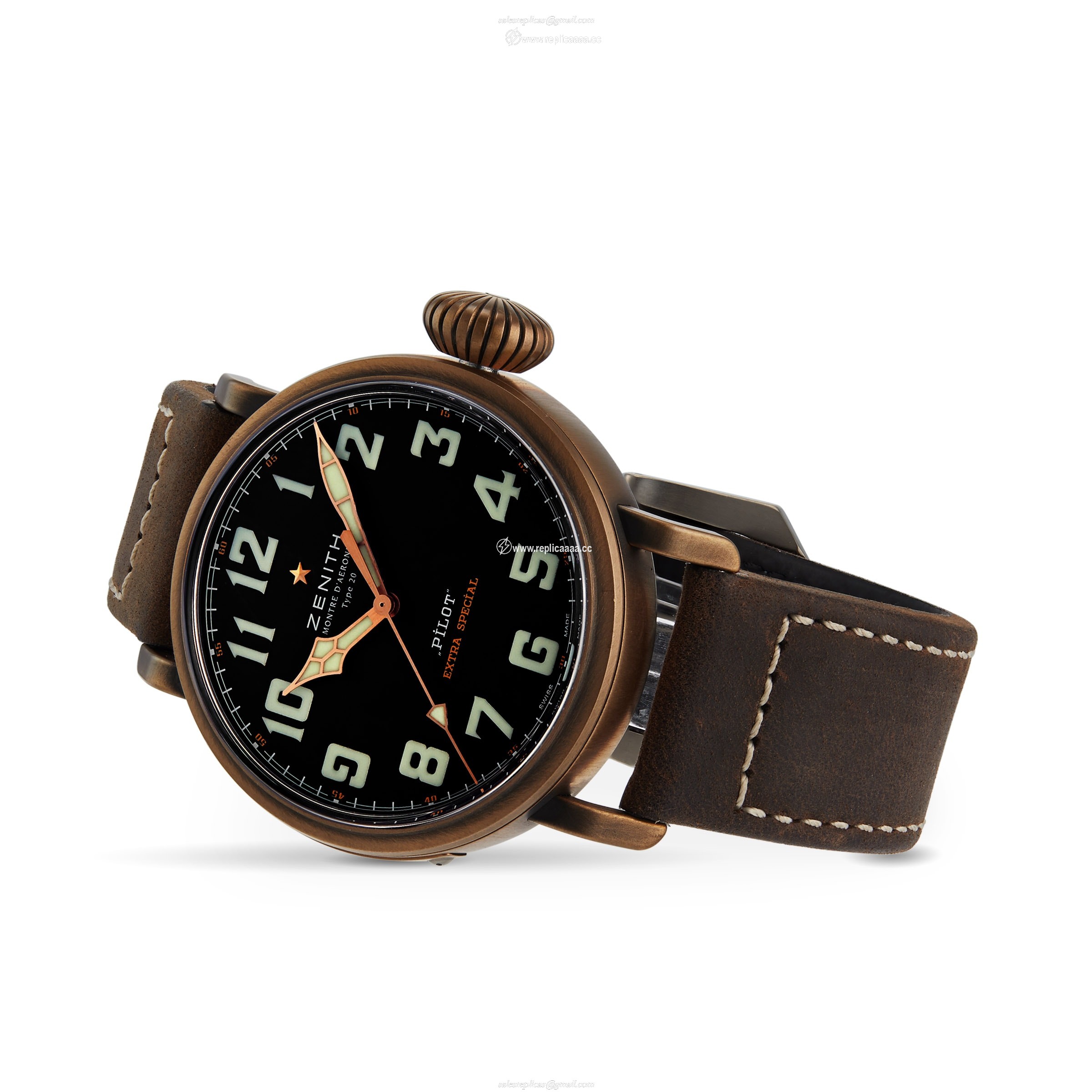 Replica Zenith Pilot Type 20 Extra Special 45mm Mens details 29243067921C753