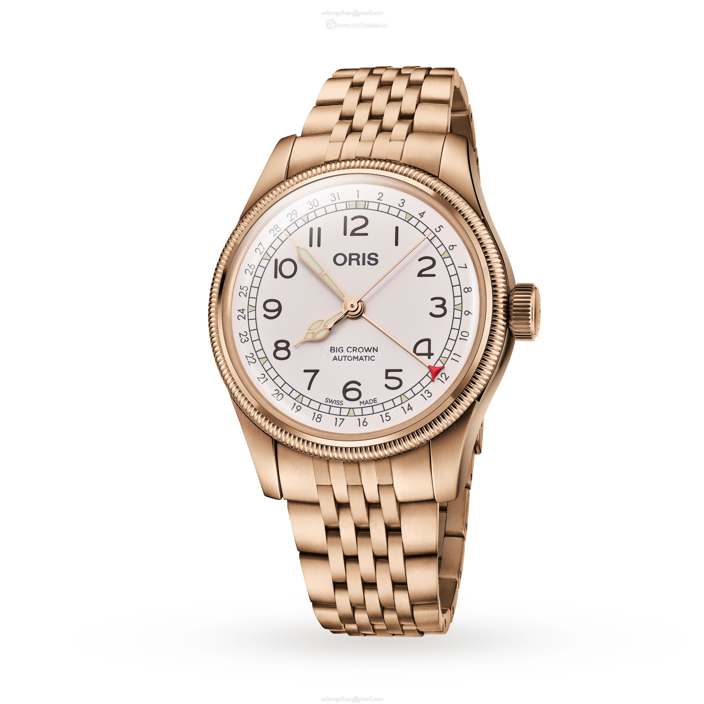 Replica Oris Aviation Big Crown 40mm Unisex details White Interchangeable Strap 01 754 7741 3161-Set 2 Replica Oris Aviation Big Crown 40mm Unisex details White Interchangeable Strap 01 754 7741 3161-Set