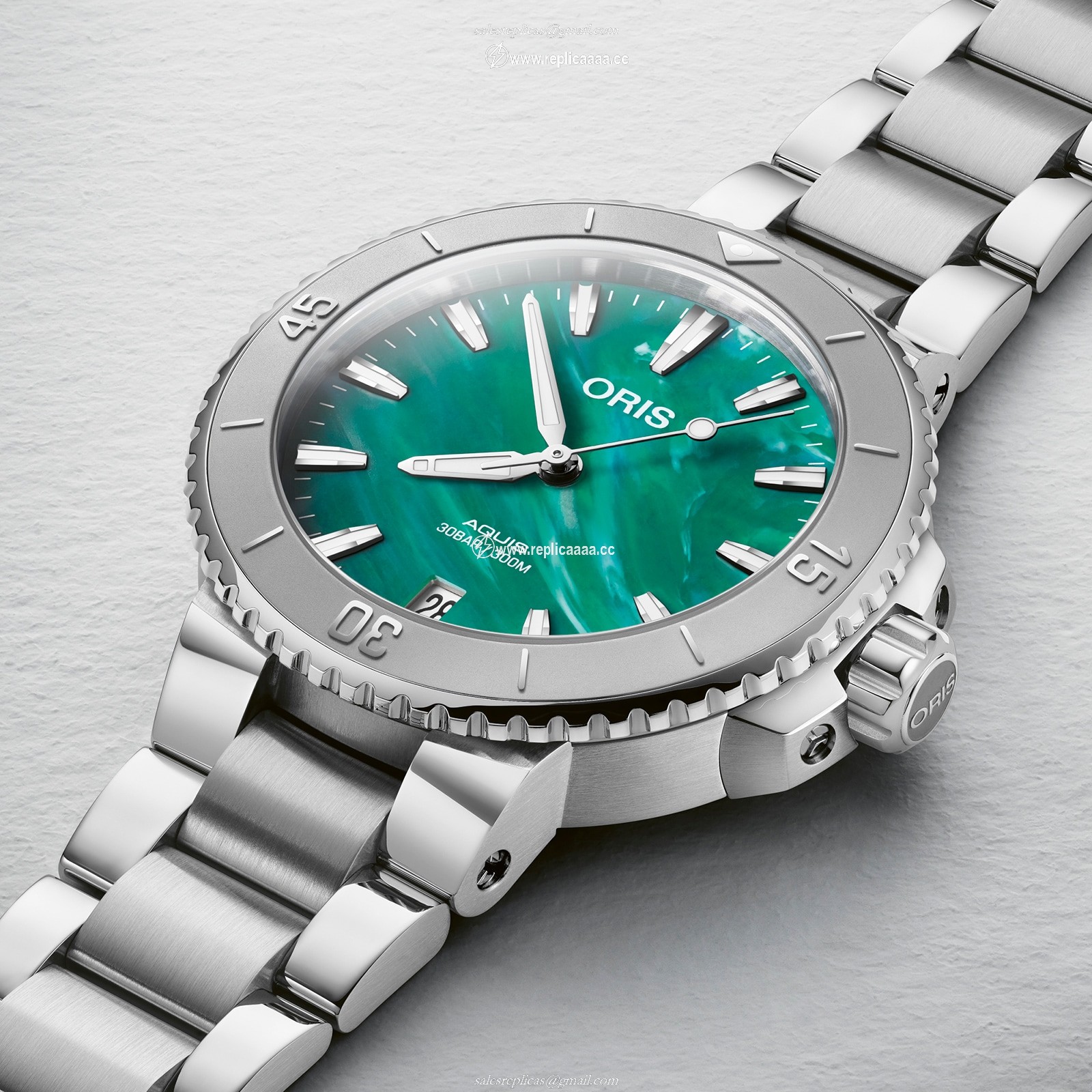 Replica Oris Bracenet Aquis Date 36.5mm 01 733 7770 4137-07 8 18 05P 2 Replica Oris Bracenet Aquis Date 36.5mm 01 733 7770 4137-07 8 18 05P