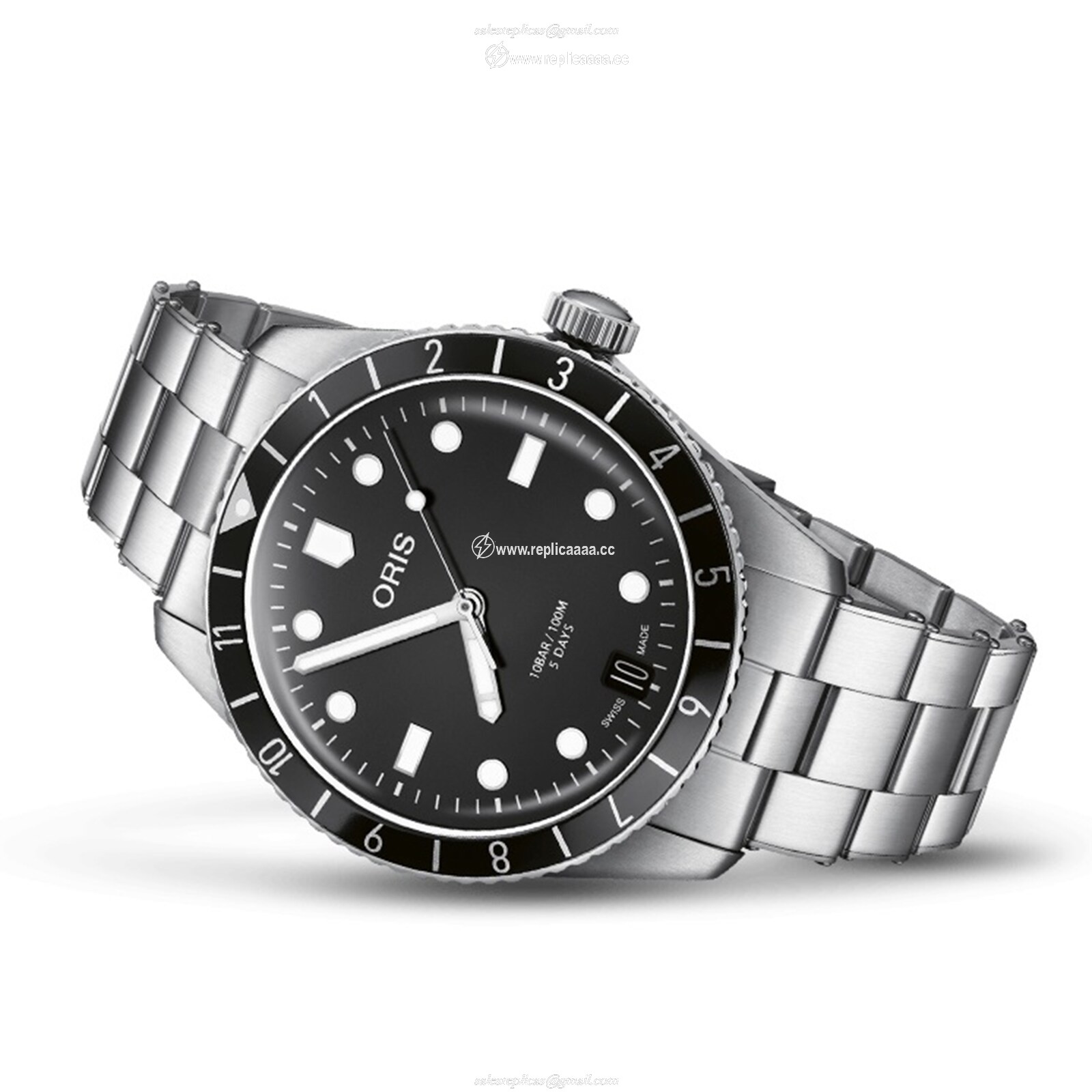 Replica Oris Divers Sixty-Five 40mm Men details 01 400 7772 4054-07 8 20 18