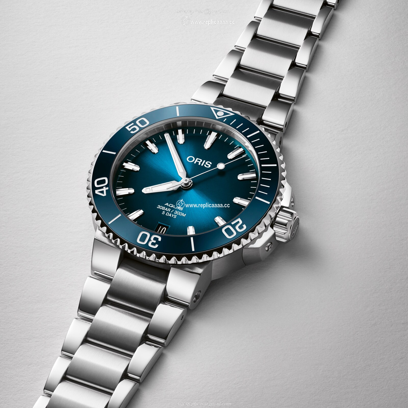 Replica Oris Diver Calibre 400 41.5mm Mens details 01 400 7769 4135-07 8 22 09PEB