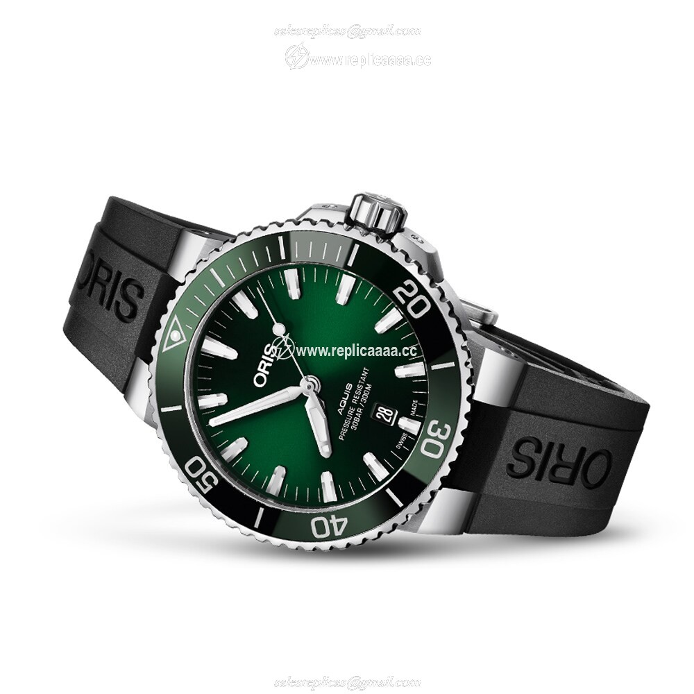 Replica Oris Aquis Date 43.5mm Mens details 01 733 7730 4157-07 4 24 64EB