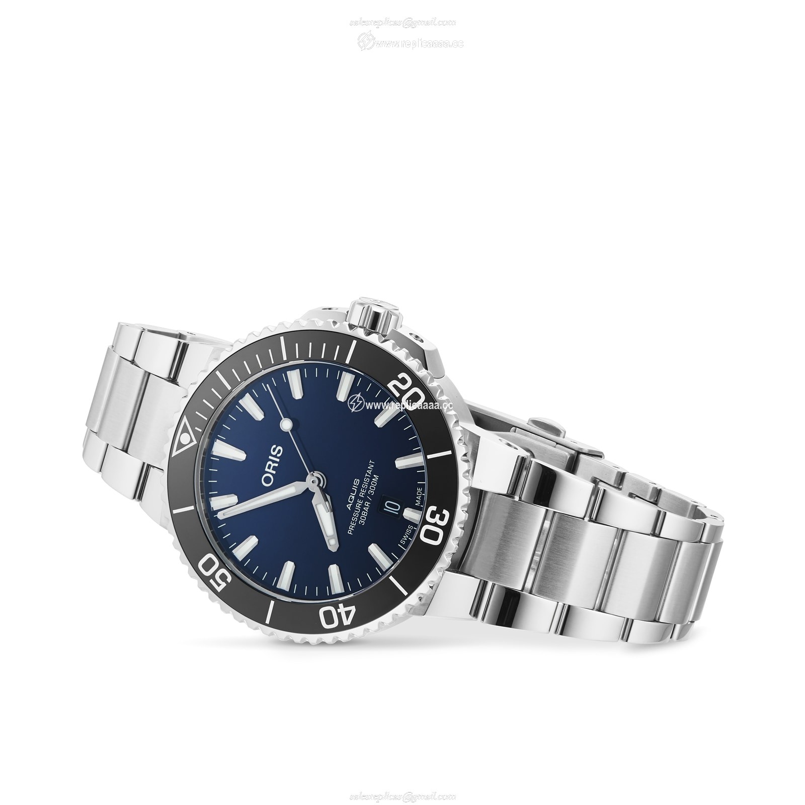 Replica Oris Aquis Date 41.5mm Mens details 01 733 7766 4135-07 8 22 05PEB