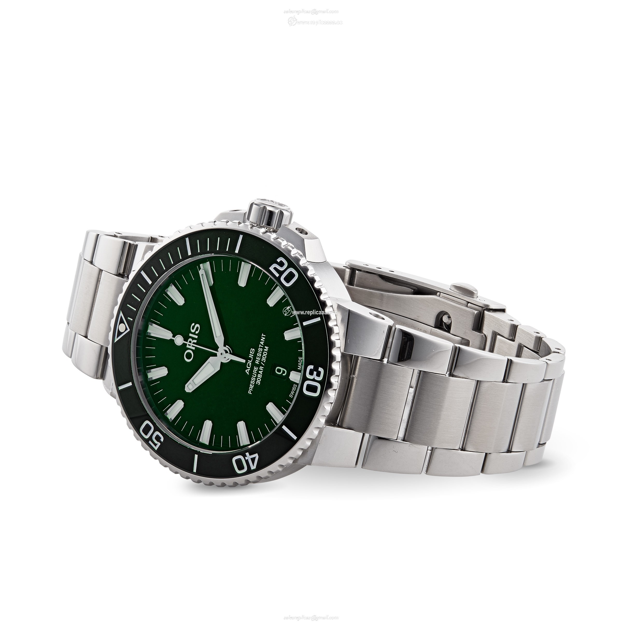 Replica Oris Aquis 43.5mm Mens details 01 733 7730 4157-07 8 24 05PEB