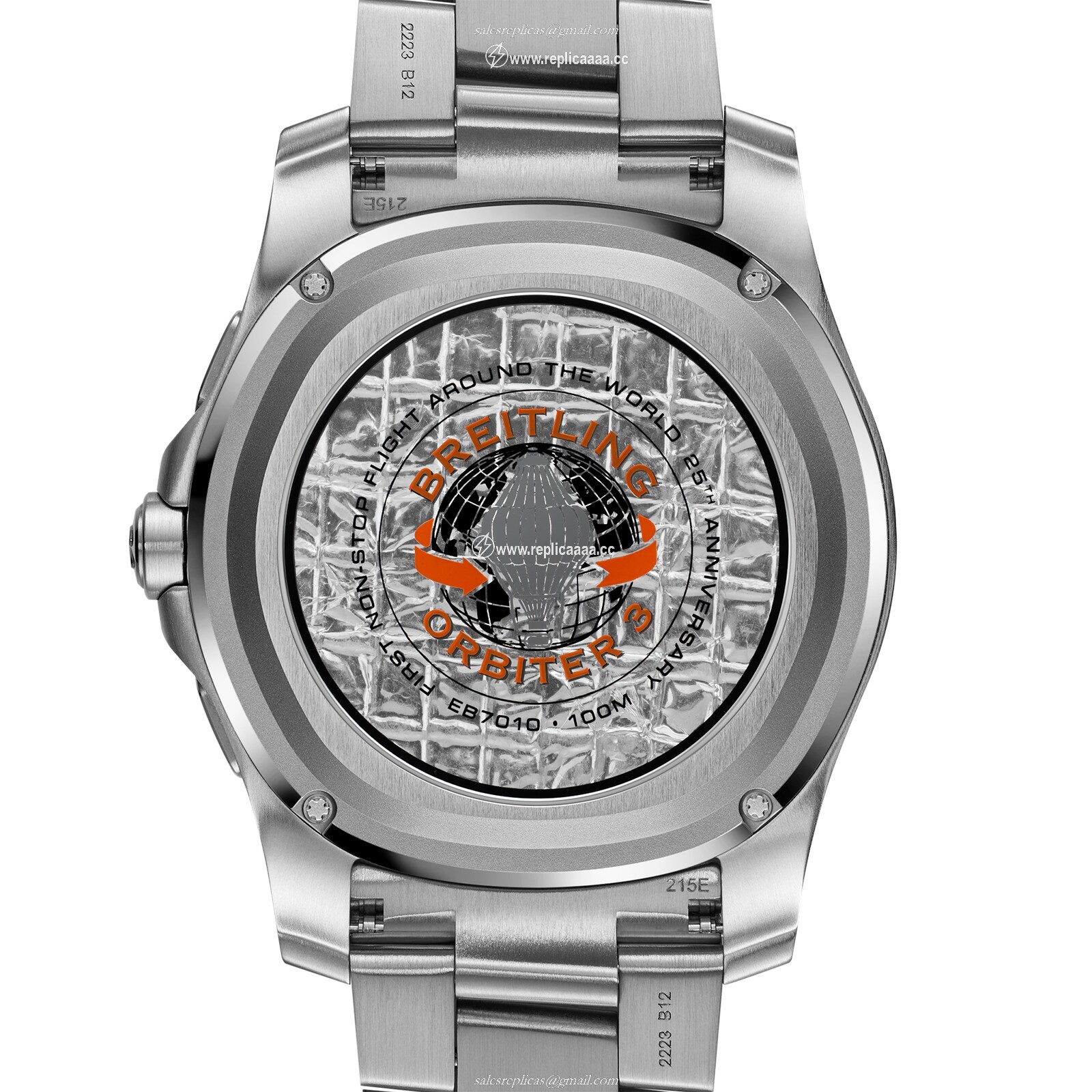 Replica Breitling Aerospace B70 Orbiter 25th Anniversary 43mm Mens details Orange Titanium EB70101A1O1E1 2 Replica Breitling Aerospace B70 Orbiter 25th Anniversary 43mm Mens details Orange Titanium EB70101A1O1E1