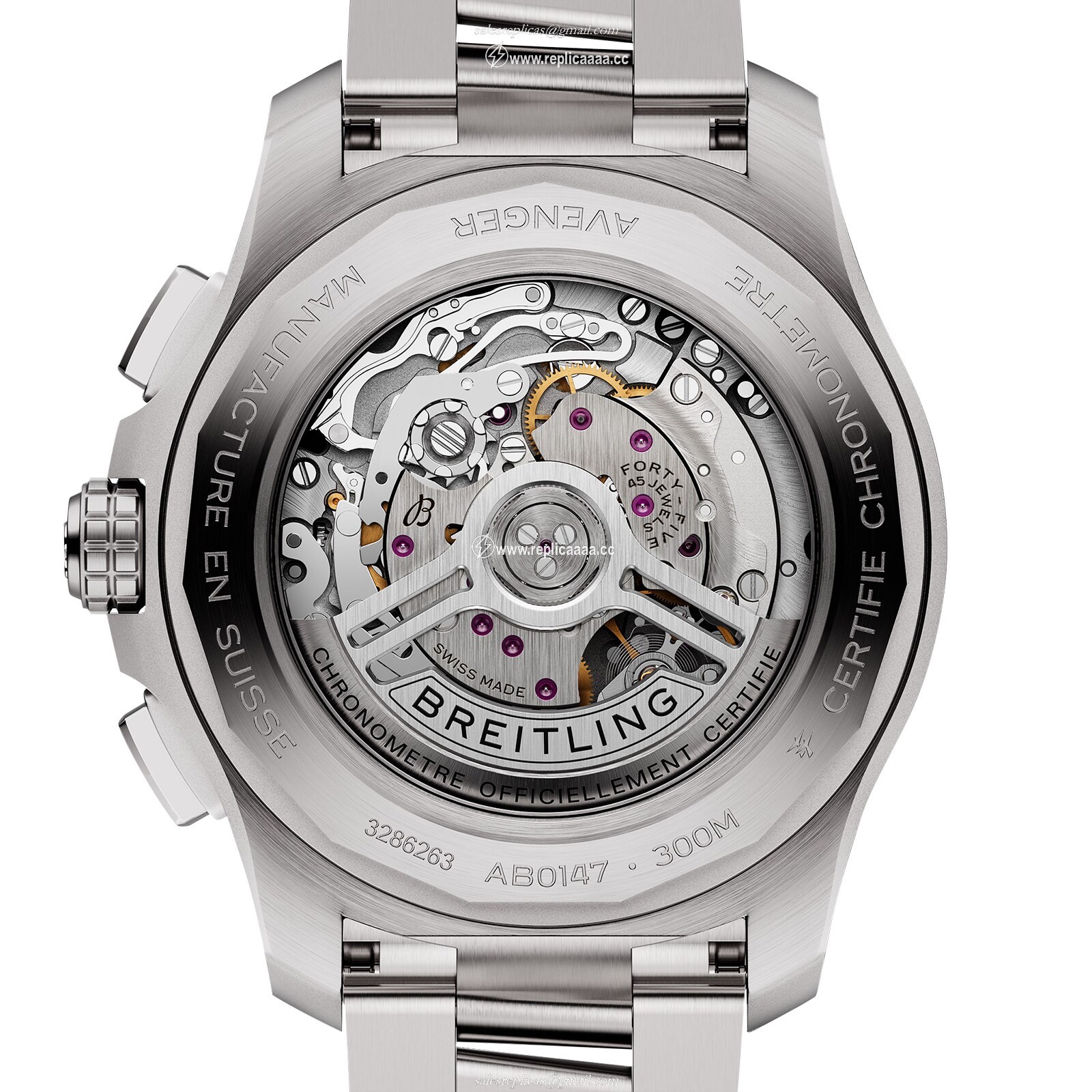Replica Breitling Avenger Chronograph B01 44mm Mens details Beige Stainless Steel AB0147101A1A1 2 Replica Breitling Avenger Chronograph B01 44mm Mens details Beige Stainless Steel AB0147101A1A1