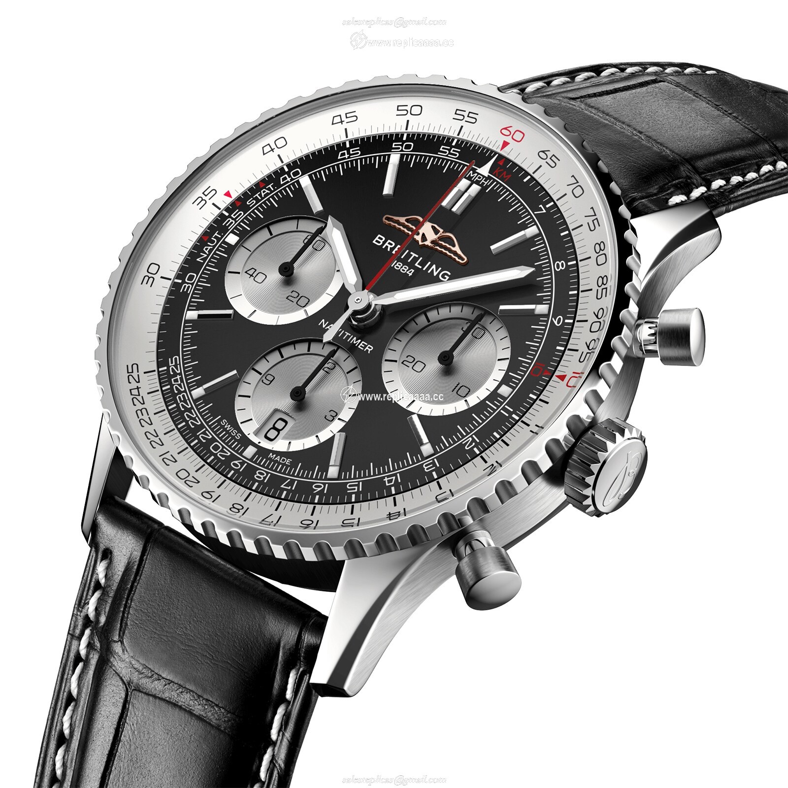 Replica Breitling Navitimer B01 Chronograph 41mm Mens details Black AB0139211B1P1 2 Replica Breitling Navitimer B01 Chronograph 41mm Mens details Black AB0139211B1P1