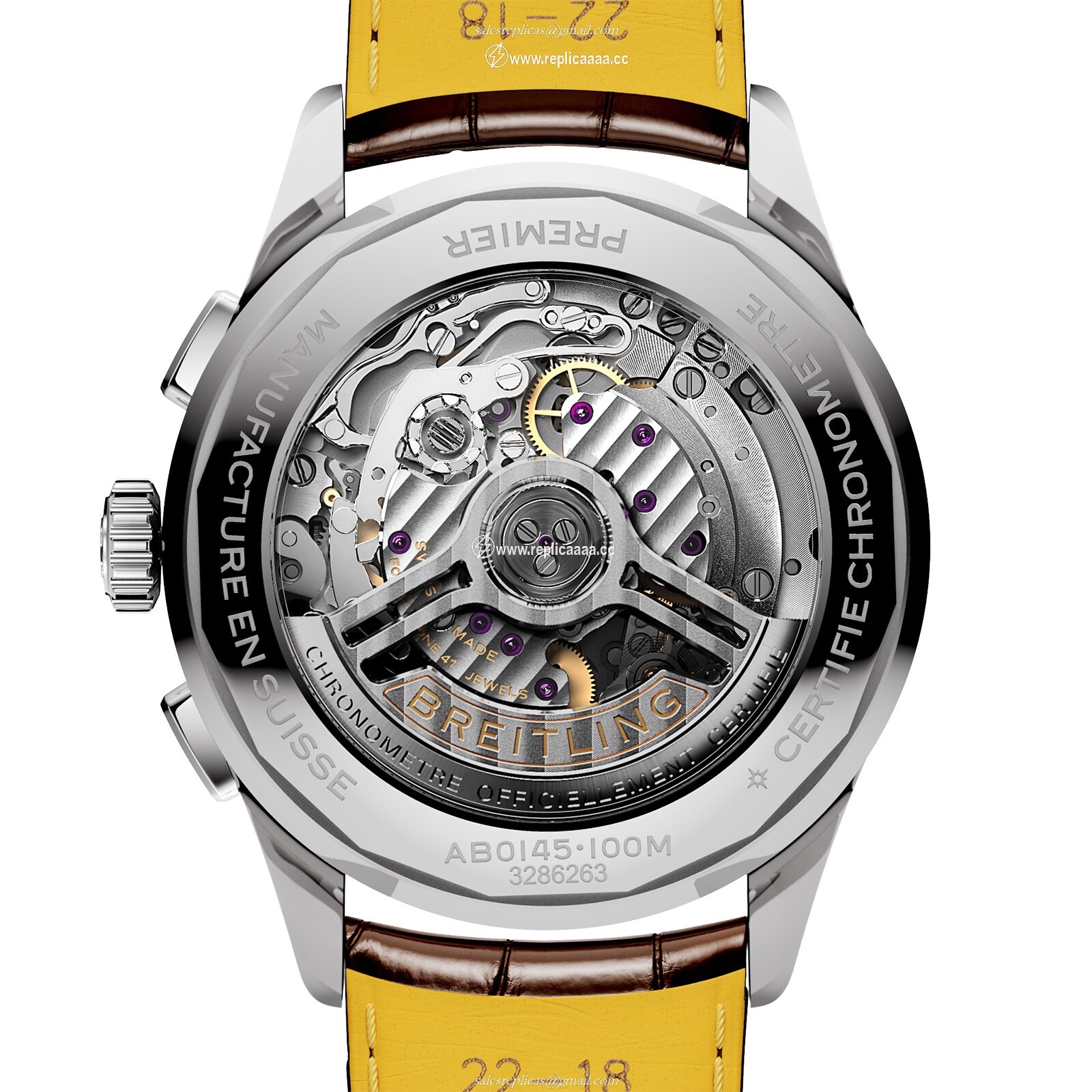 Replica Breitling Premier B01 Chronograph 42mm Mens details Copper AB0145331K1P1 2 Replica Breitling Premier B01 Chronograph 42mm Mens details Copper AB0145331K1P1