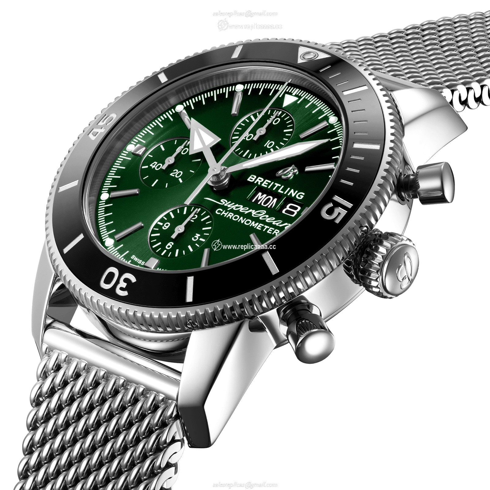 Replica Breitling Superocean Heritage Chronograph 44 Stainless Steel details A13313121L1A1