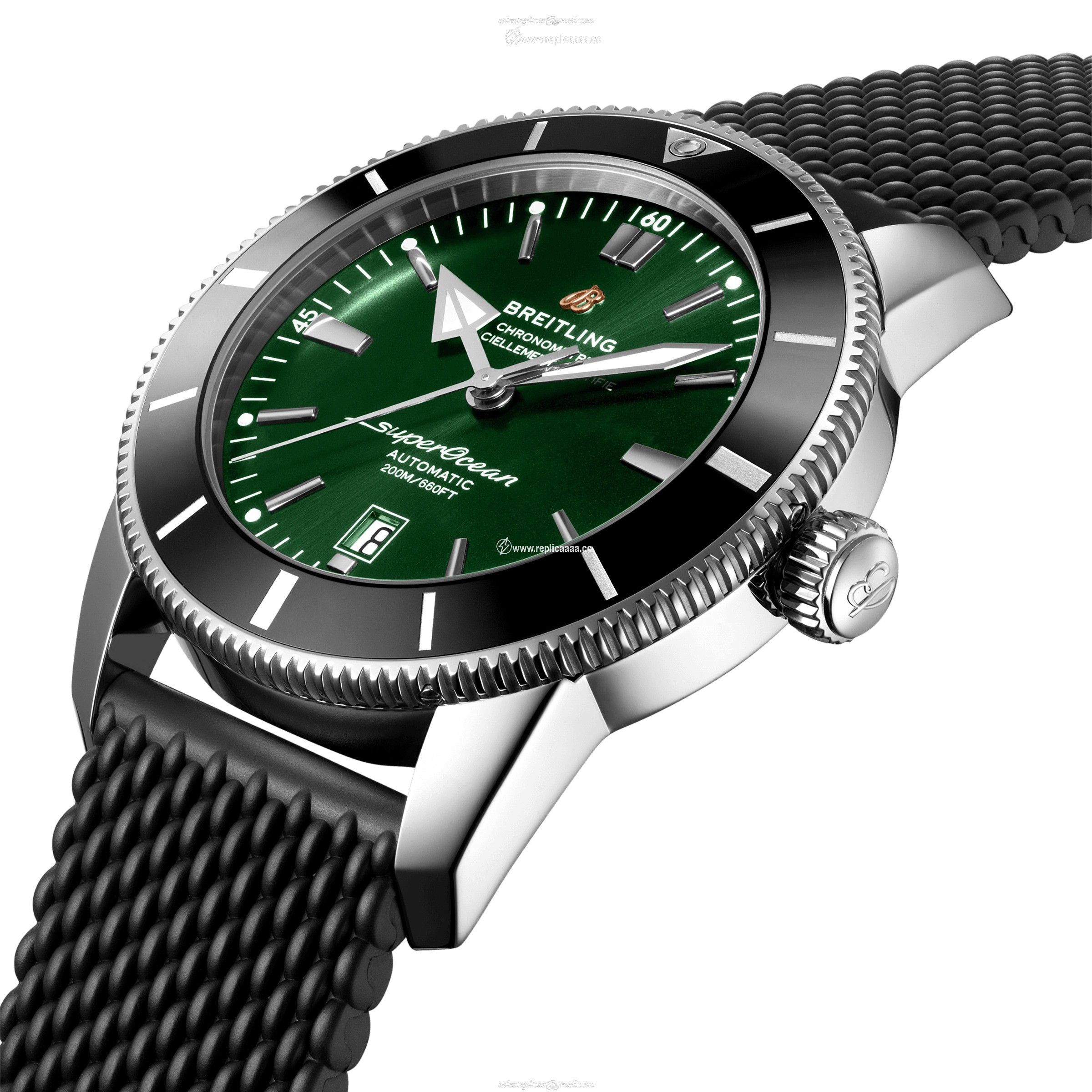 Replica Breitling Superocean Heritage B20 Automatic 46 Stainless Steel Rubber Strap details AB2020121L1S1 2 Replica Breitling Superocean Heritage B20 Automatic 46 Stainless Steel Rubber Strap details AB2020121L1S1
