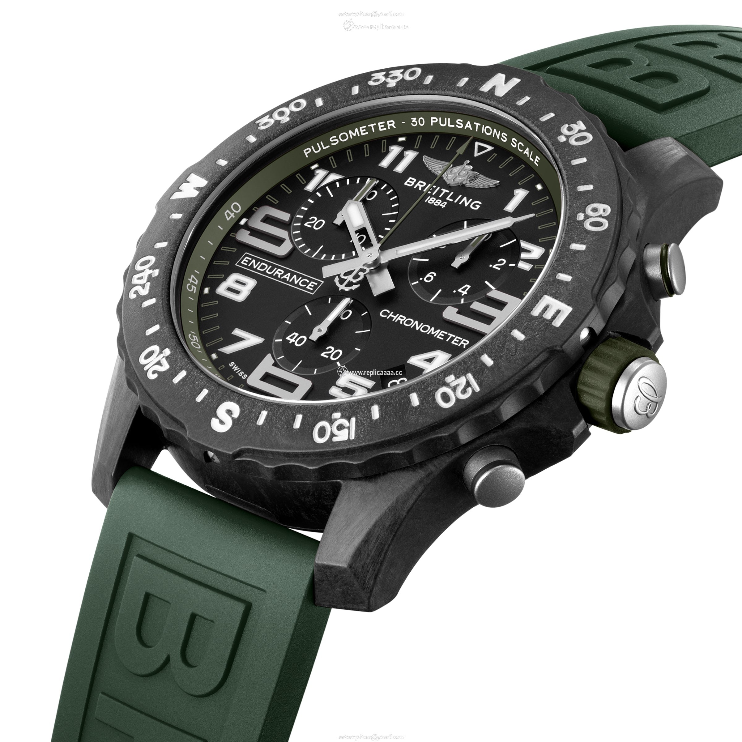 Replica Breitling Endurance Pro 44 Green details X82310D31B1S1