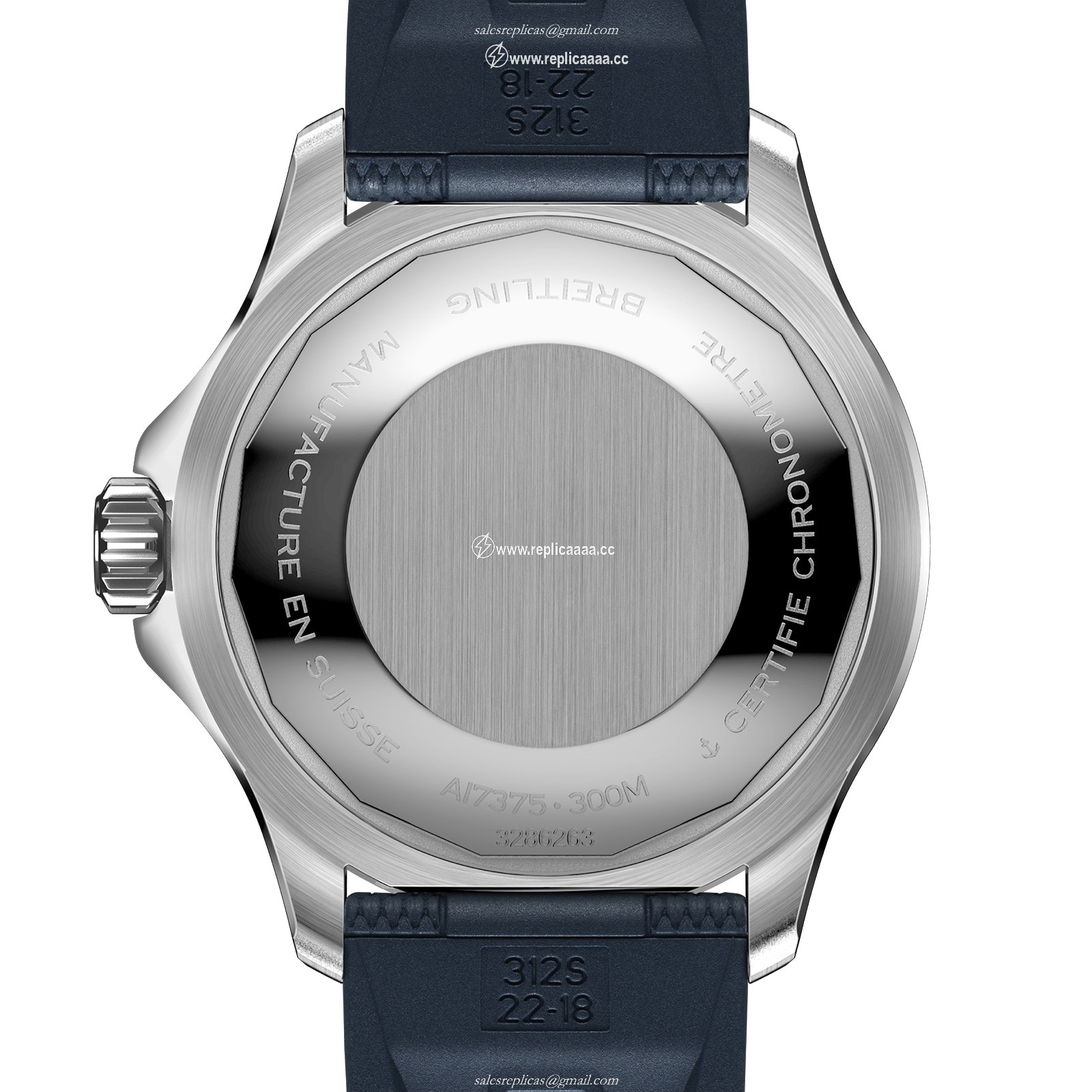 Replica Breitling Superocean Automatic 42 Stainless Steel Rubber Strap details A17375E71G1S1