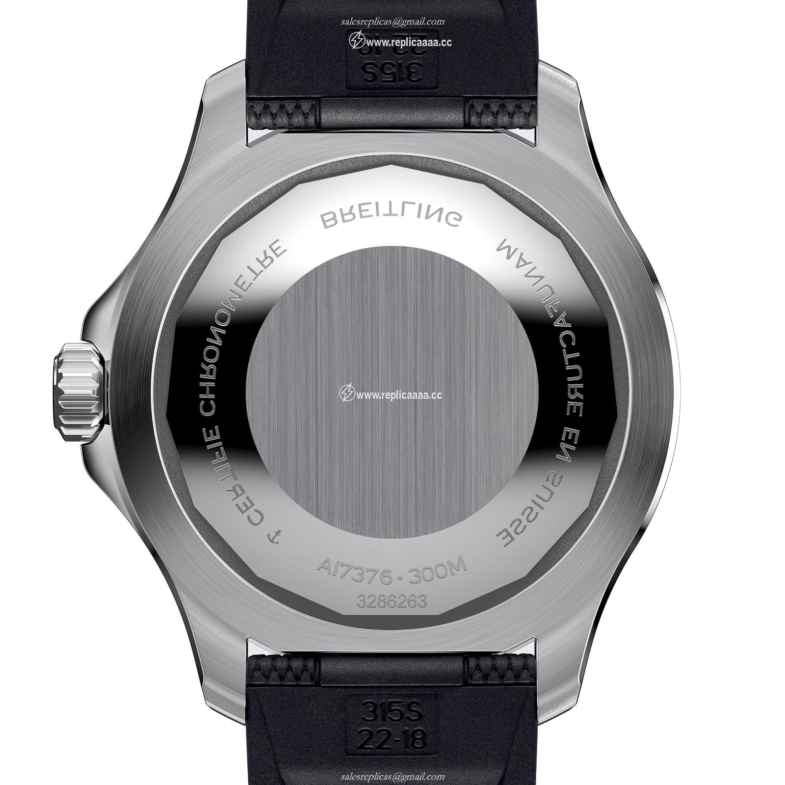 Replica Breitling Superocean Automatic 44 Stainless Steel Rubber Strap details A17376211B1S1 2 Replica Breitling Superocean Automatic 44 Stainless Steel Rubber Strap details A17376211B1S1