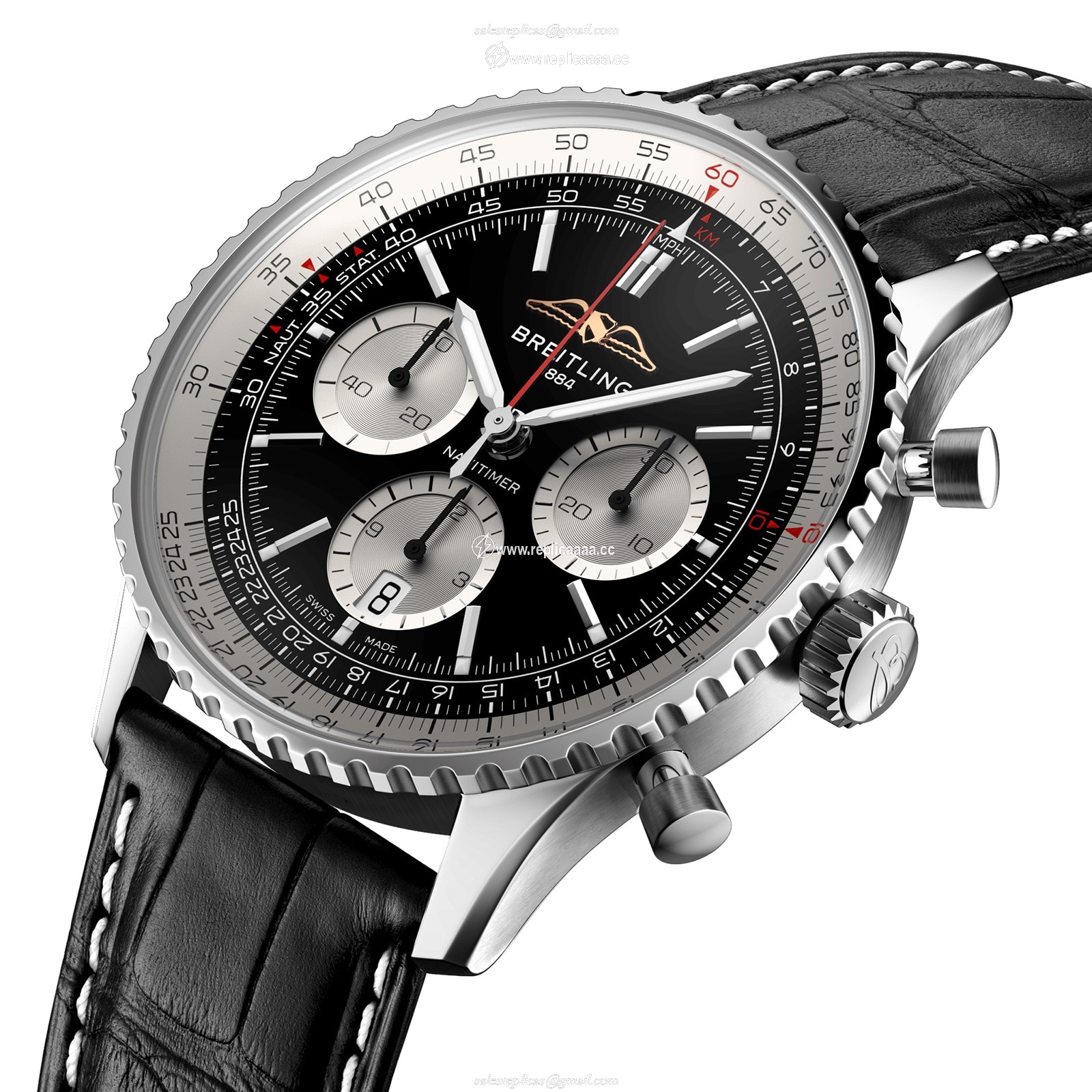 Replica Breitling Navitimer B01 Chronograph 43 Stainless Steel details AB0138211B1P1 2 Replica Breitling Navitimer B01 Chronograph 43 Stainless Steel details AB0138211B1P1