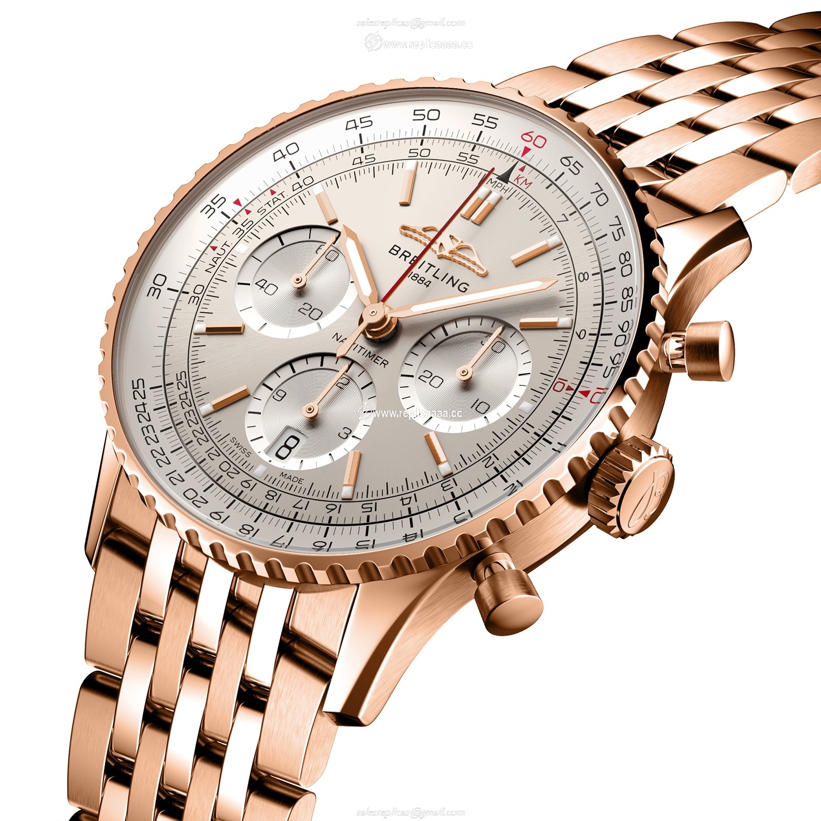 Replica Breitling Navitimer B01 Chronograph 41 18k Red Gold details RB0139211G1R1 2 Replica Breitling Navitimer B01 Chronograph 41 18k Red Gold details RB0139211G1R1