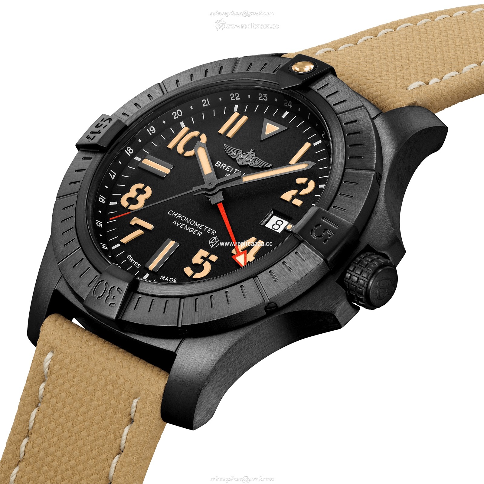 Replica Breitling Avenger Automatic GMT 45 Night Mission details V32395101B1X1 2 Replica Breitling Avenger Automatic GMT 45 Night Mission details V32395101B1X1