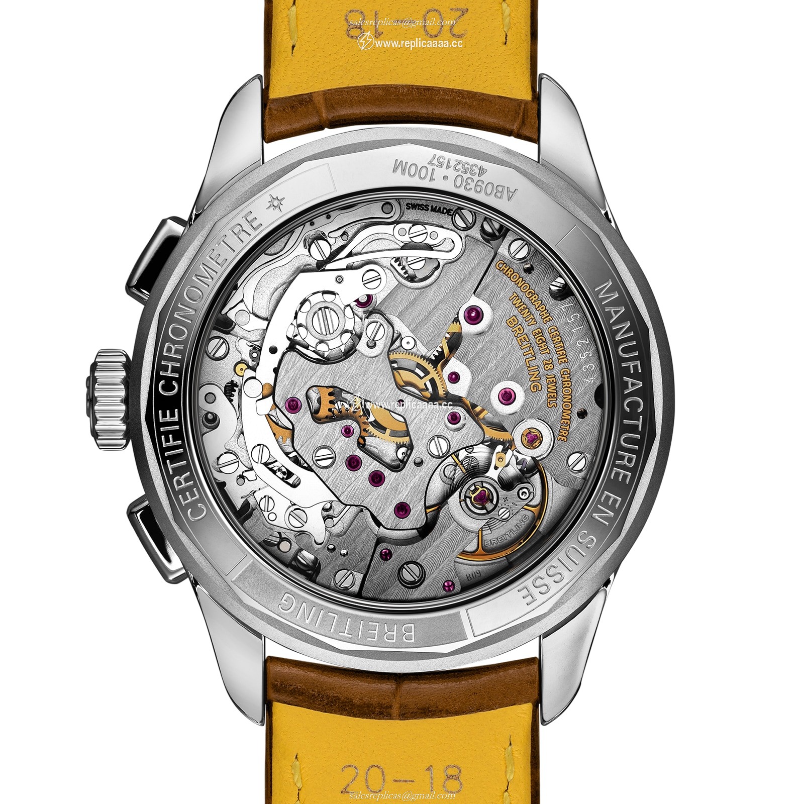 Replica Breitling Premier Heritage Chronograph 40 details AB0930D31L1P1 2 Replica Breitling Premier Heritage Chronograph 40 details AB0930D31L1P1