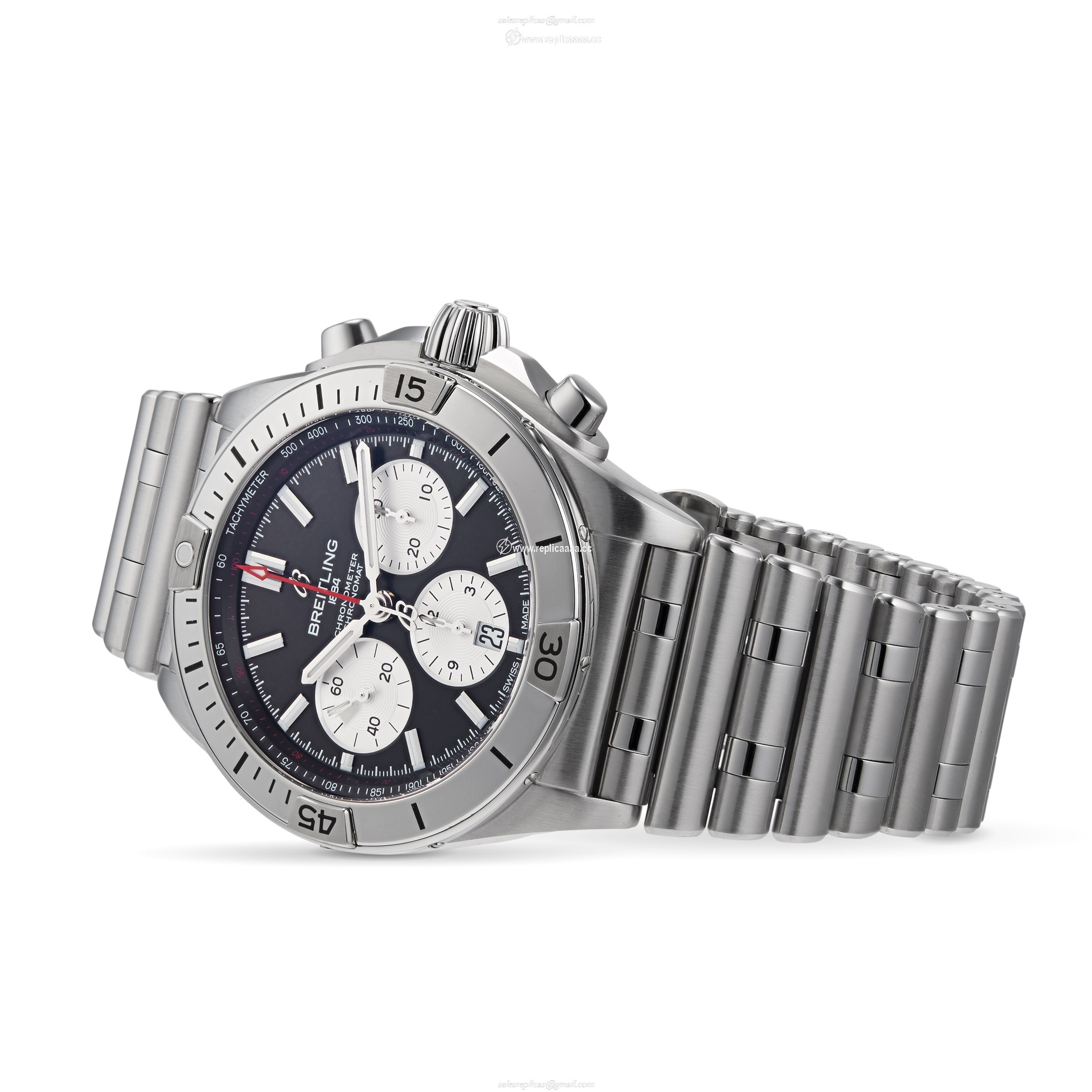 Replica Breitling Chronomat B01 42 Stainless Steel details AB0134101B1A1 2 Replica Breitling Chronomat B01 42 Stainless Steel details AB0134101B1A1