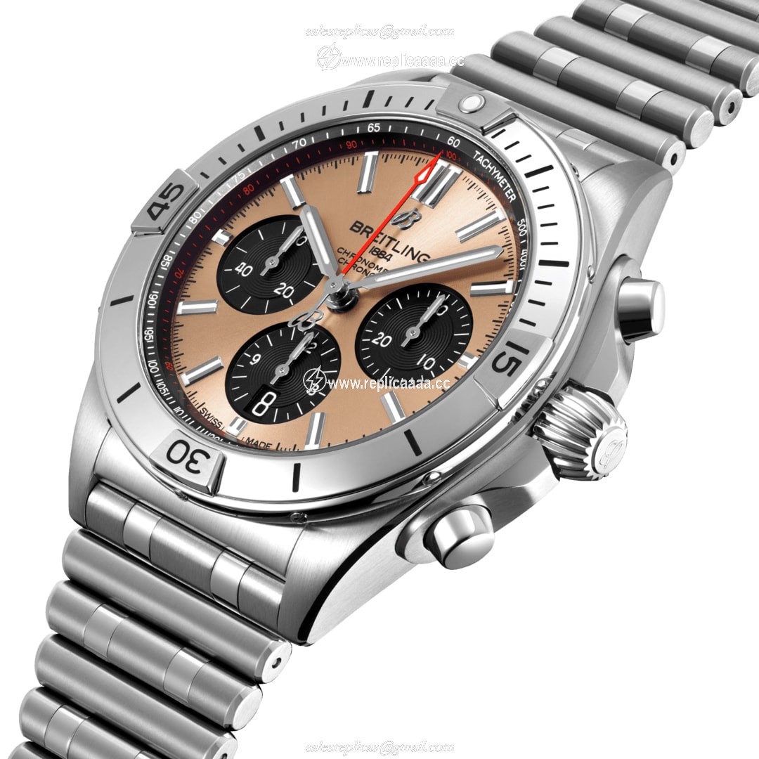 Replica Breitling Chronomat B01 42 Stainless Steel details AB0134101K1A1