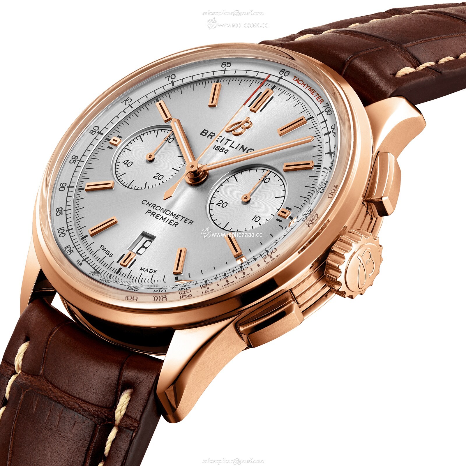 Replica Breitling Premier B01 Chronograph 42 18ct Red Gold details RB0118371G1P1 2 Replica Breitling Premier B01 Chronograph 42 18ct Red Gold details RB0118371G1P1