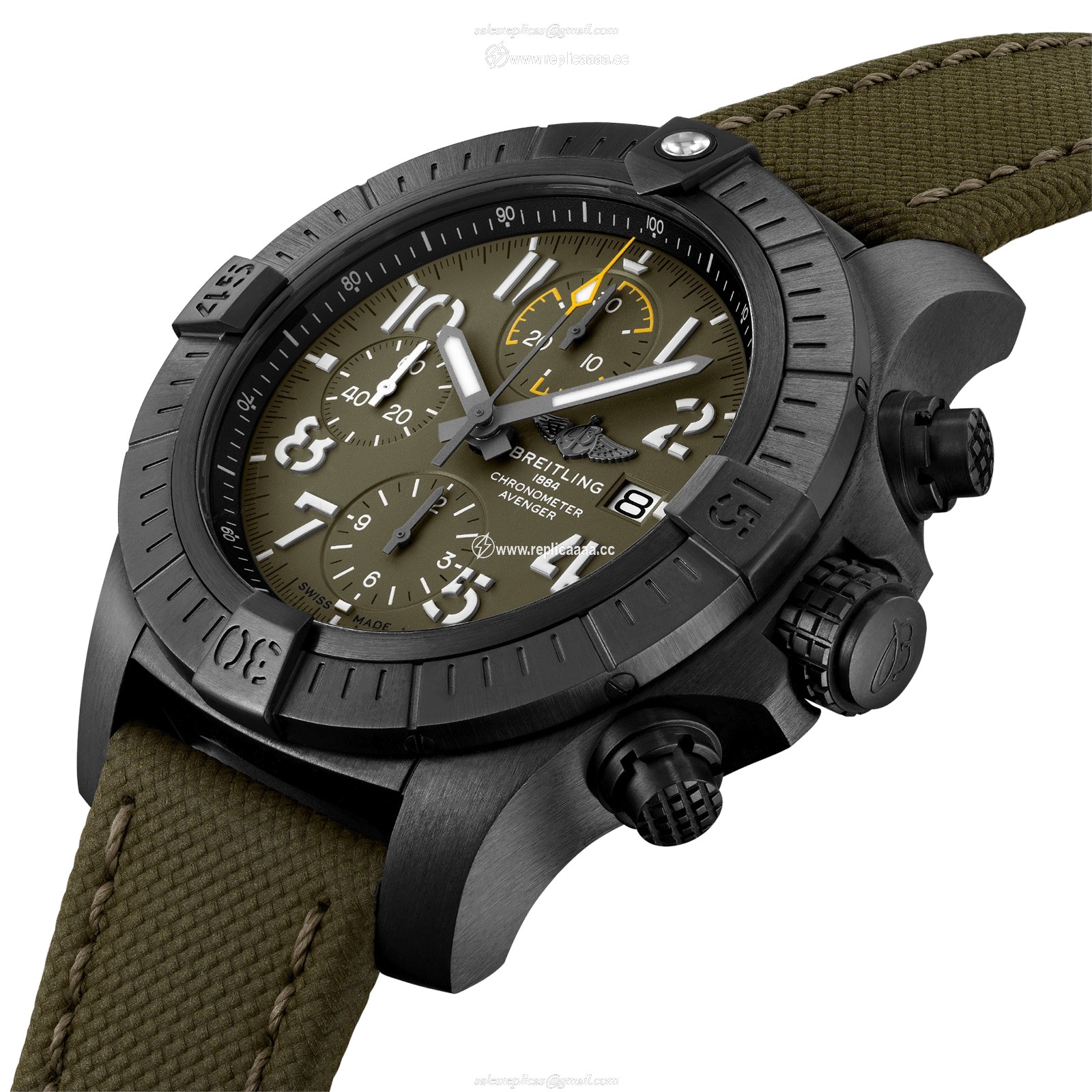 Replica Breitling Avenger Chronograph 45 Night Mission details V13317101L1X2 2 Replica Breitling Avenger Chronograph 45 Night Mission details V13317101L1X2