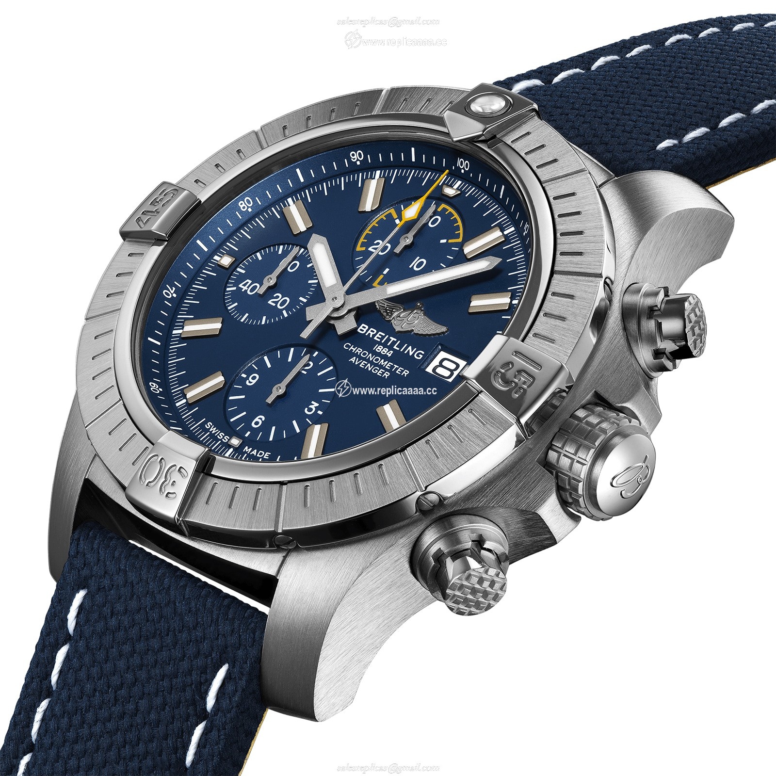Replica Breitling Avenger Chronograph 45 Stainless Steel details A13317101C1X2 2 Replica Breitling Avenger Chronograph 45 Stainless Steel details A13317101C1X2