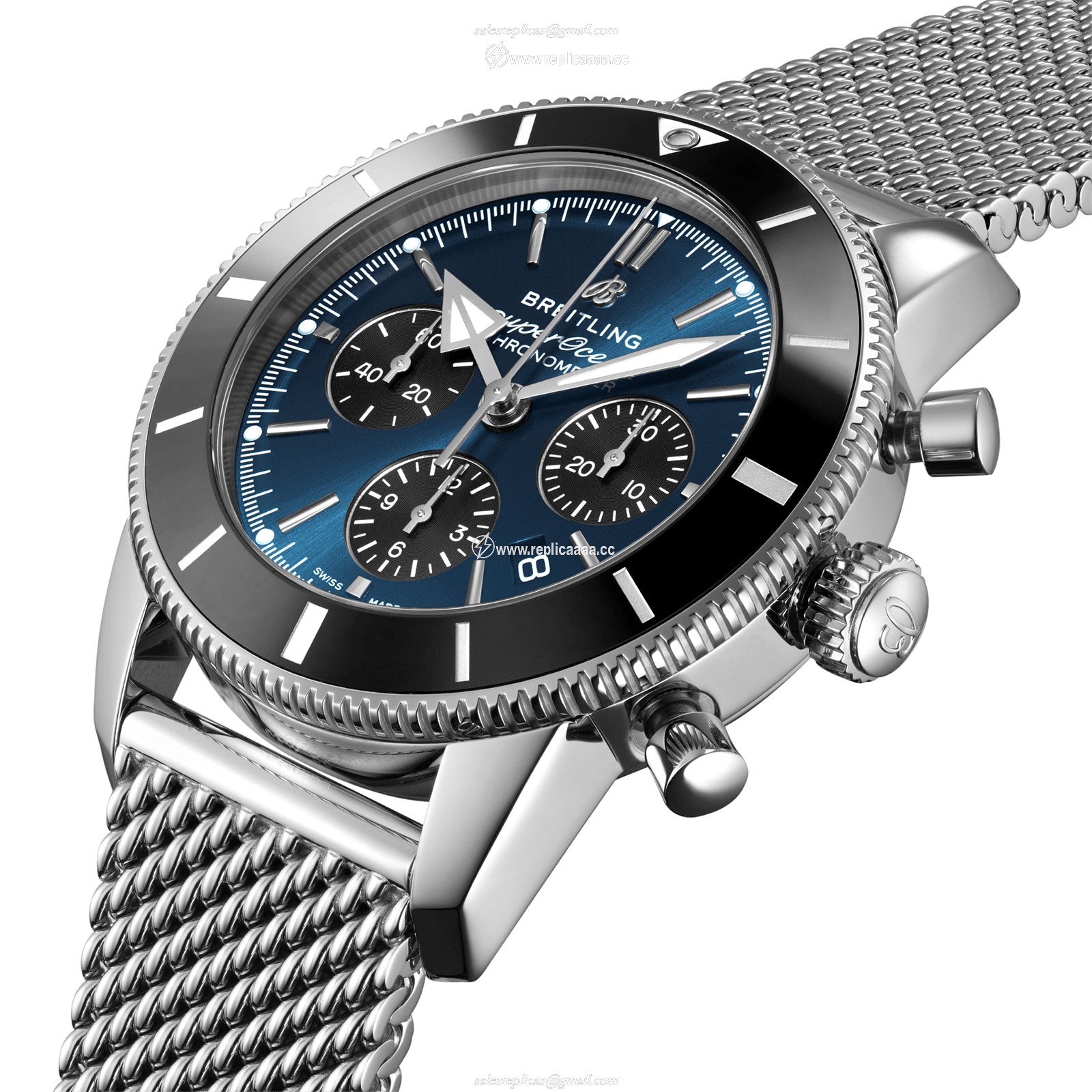 Replica Breitling Superocean Heritage B01 Chronograph 44 Stainless Steel details AB0162121C1A1 2 Replica Breitling Superocean Heritage B01 Chronograph 44 Stainless Steel details AB0162121C1A1