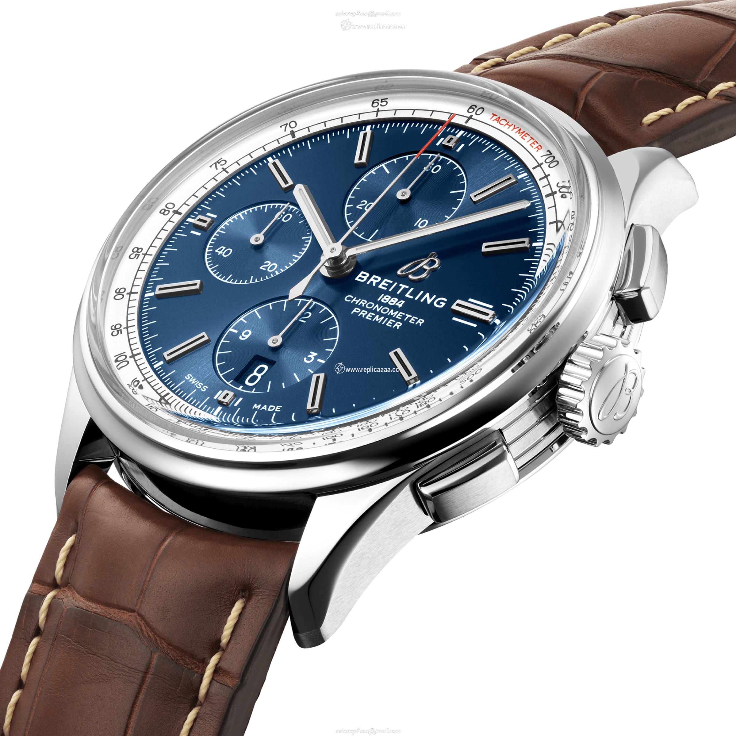 Replica Breitling Premier Chronograph 42 Stainless Steel details A13315351C1P1 2 Replica Breitling Premier Chronograph 42 Stainless Steel details A13315351C1P1