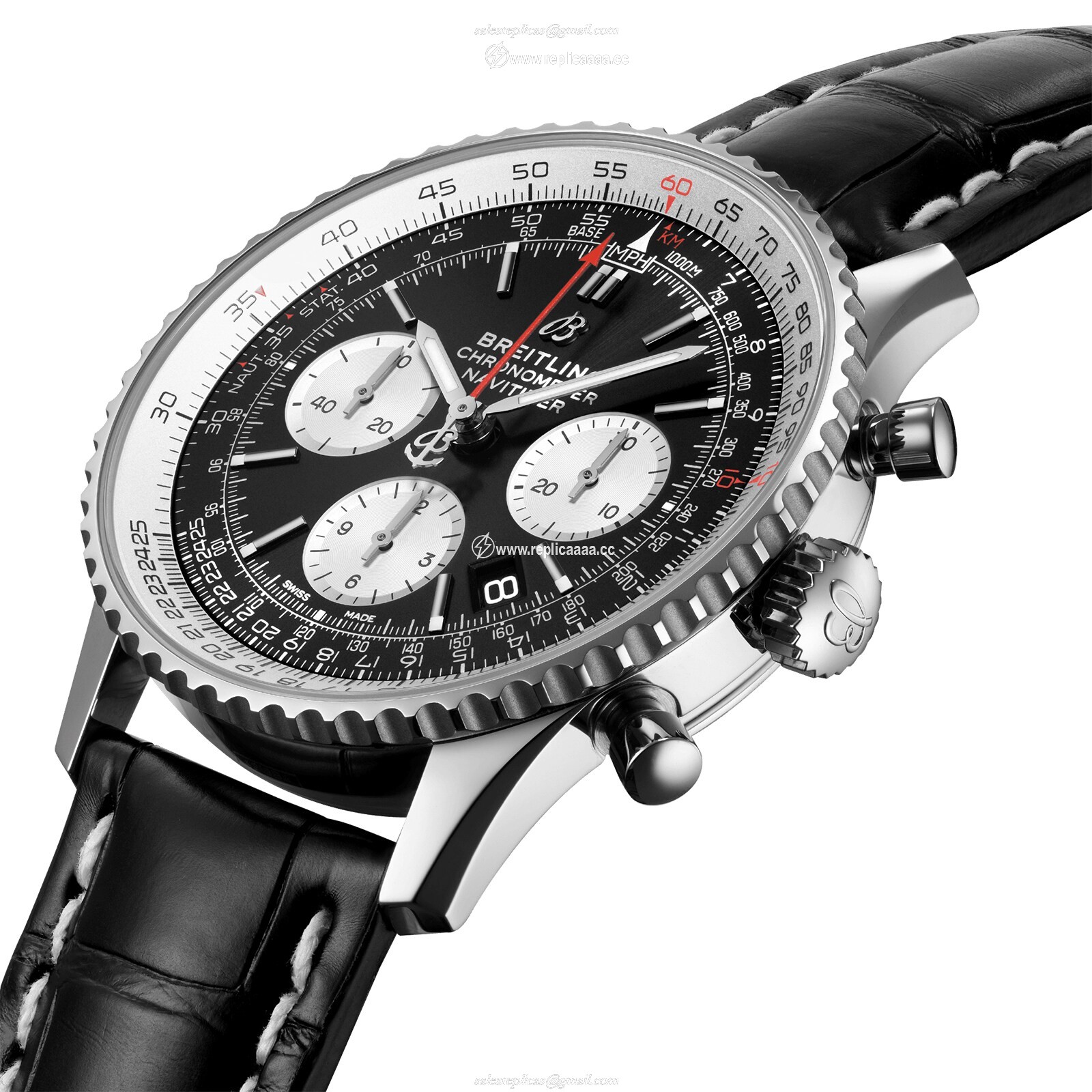 Replica Breitling Navitimer B01 Chronograph 43 Stainless Steel details AB0121211B1P1
