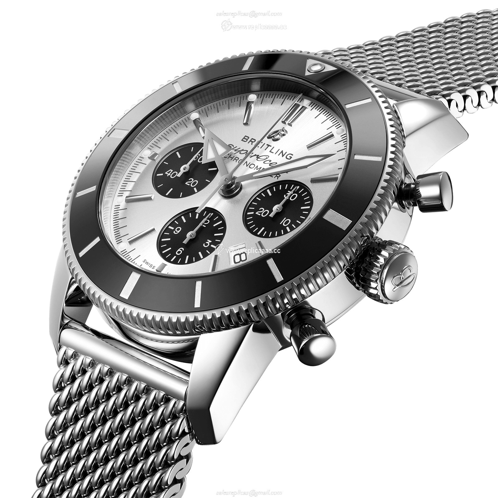 Replica Breitling Superocean Heritage B01 Chronograph 44 Stainless Steel details AB0162121G1A1 2 Replica Breitling Superocean Heritage B01 Chronograph 44 Stainless Steel details AB0162121G1A1