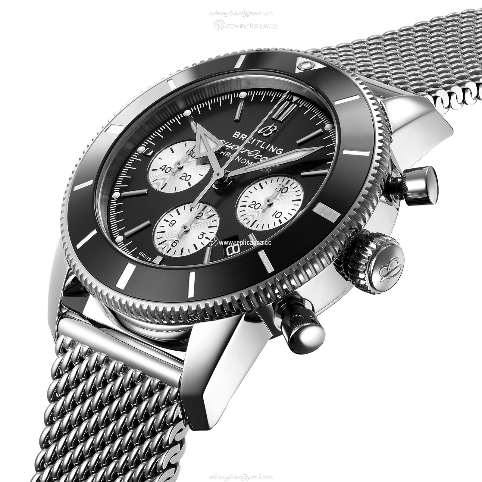 Replica Breitling Superocean Heritage B01 Chronograph 44 Stainless Steel details AB0162121B1A1 2 Replica Breitling Superocean Heritage B01 Chronograph 44 Stainless Steel details AB0162121B1A1