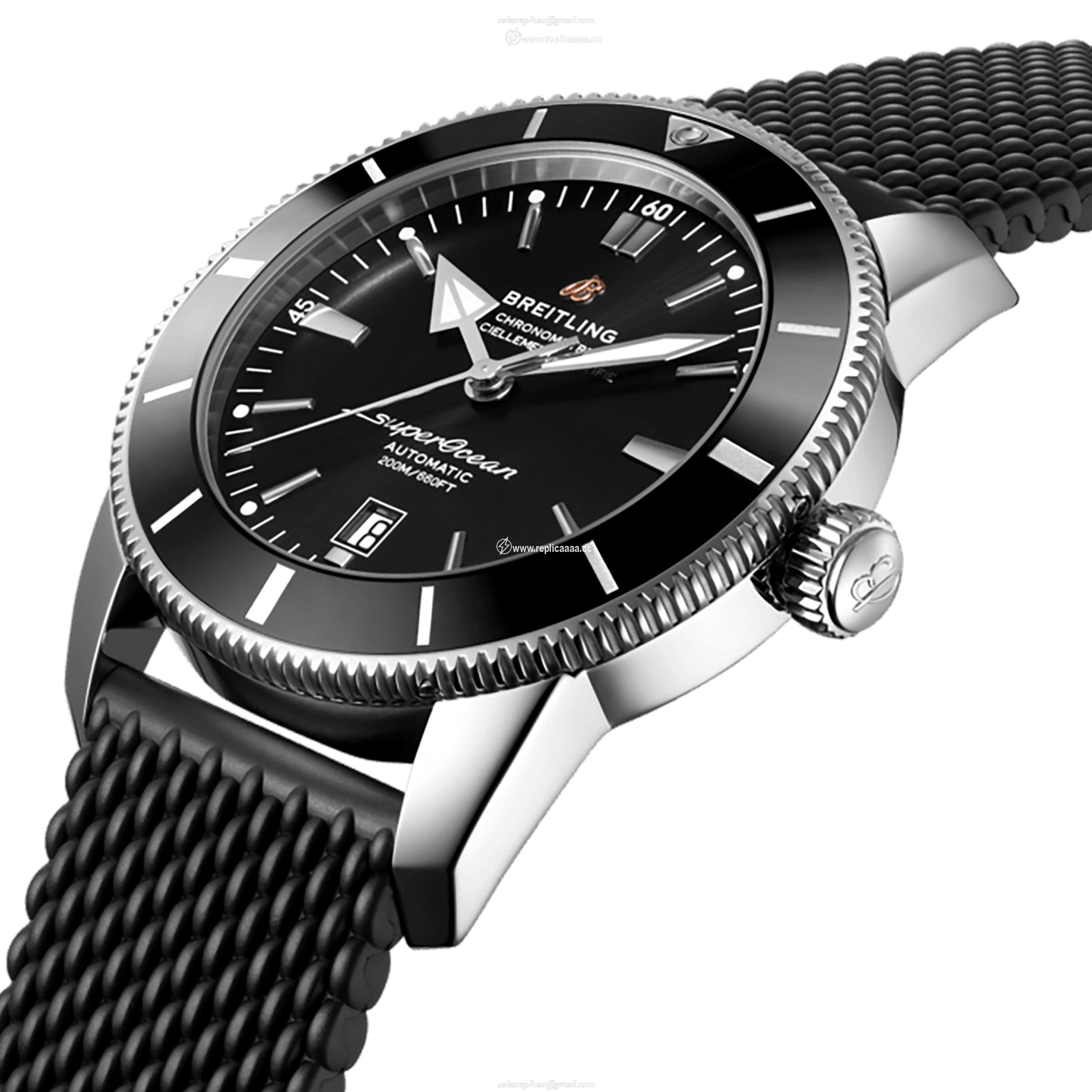 Replica Breitling Superocean Heritage B20 Automatic 46 Rubber Strap details AB2020121B1S1 2 Replica Breitling Superocean Heritage B20 Automatic 46 Rubber Strap details AB2020121B1S1