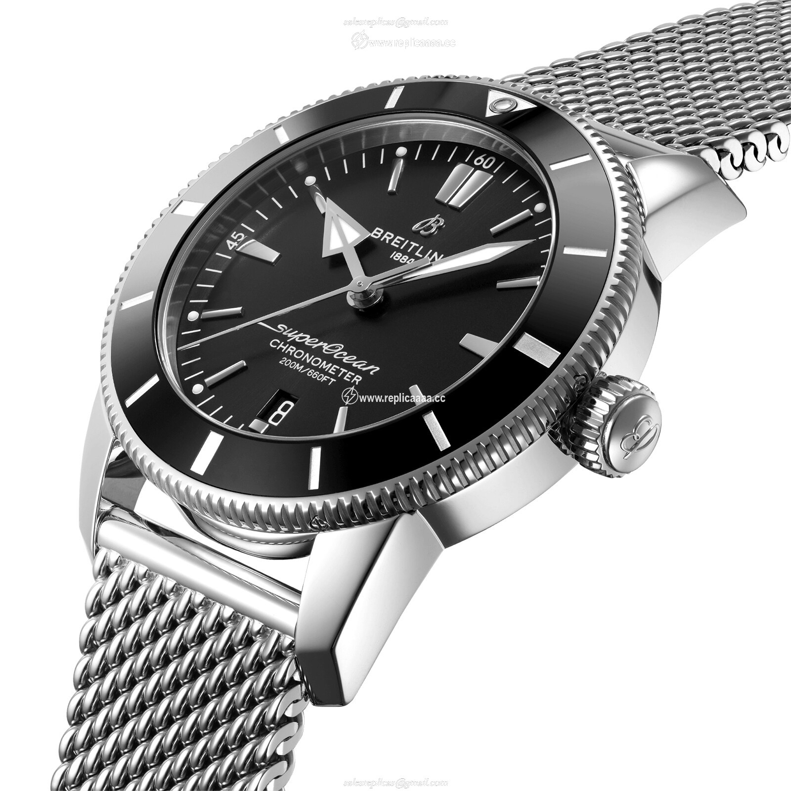 Replica Breitling Superocean Heritage B20 Automatic 44 Stainless Steel details AB2030121B1A1 2 Replica Breitling Superocean Heritage B20 Automatic 44 Stainless Steel details AB2030121B1A1