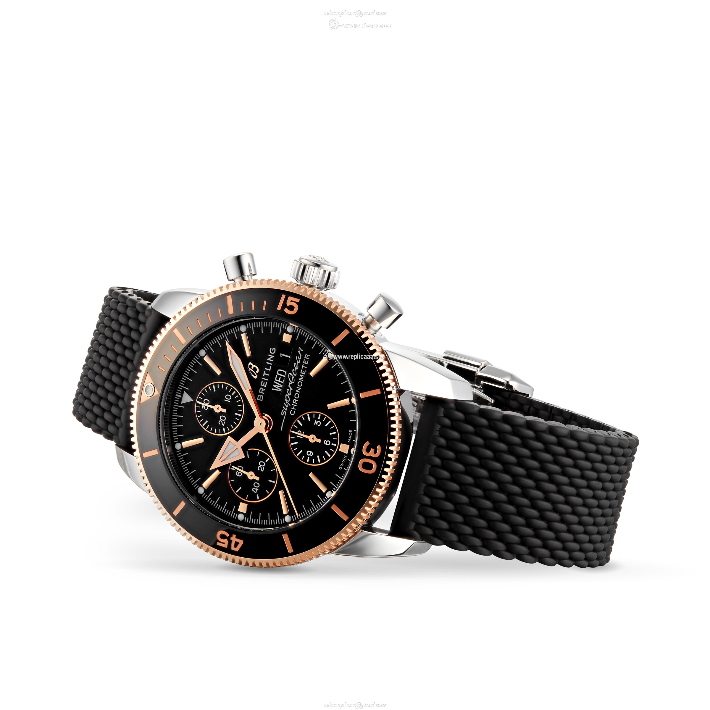 Replica Breitling Superocean Heritage Chronograph 44 Rubber Strap details U13313121B1S1 2 Replica Breitling Superocean Heritage Chronograph 44 Rubber Strap details U13313121B1S1