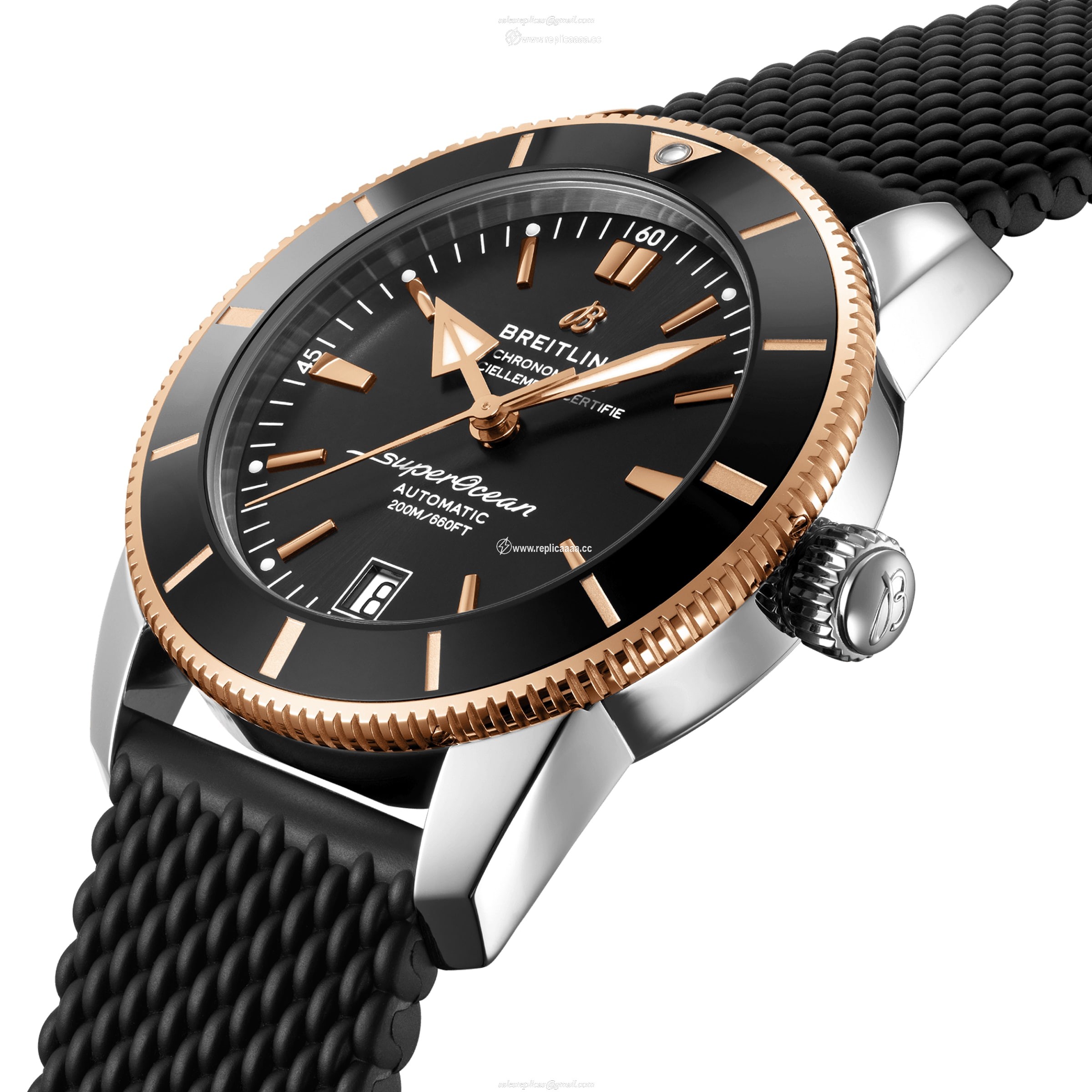 Replica Breitling Superocean Heritage B20 Automatic 42 Rubber Strap details UB2010121B1S1 2 Replica Breitling Superocean Heritage B20 Automatic 42 Rubber Strap details UB2010121B1S1