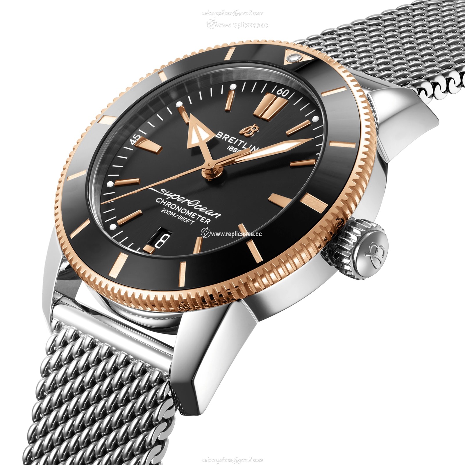 Replica Breitling Superocean Heritage B20 Automatic 44 StainlessSteel details UB2030121B1A1 2 Replica Breitling Superocean Heritage B20 Automatic 44 StainlessSteel details UB2030121B1A1