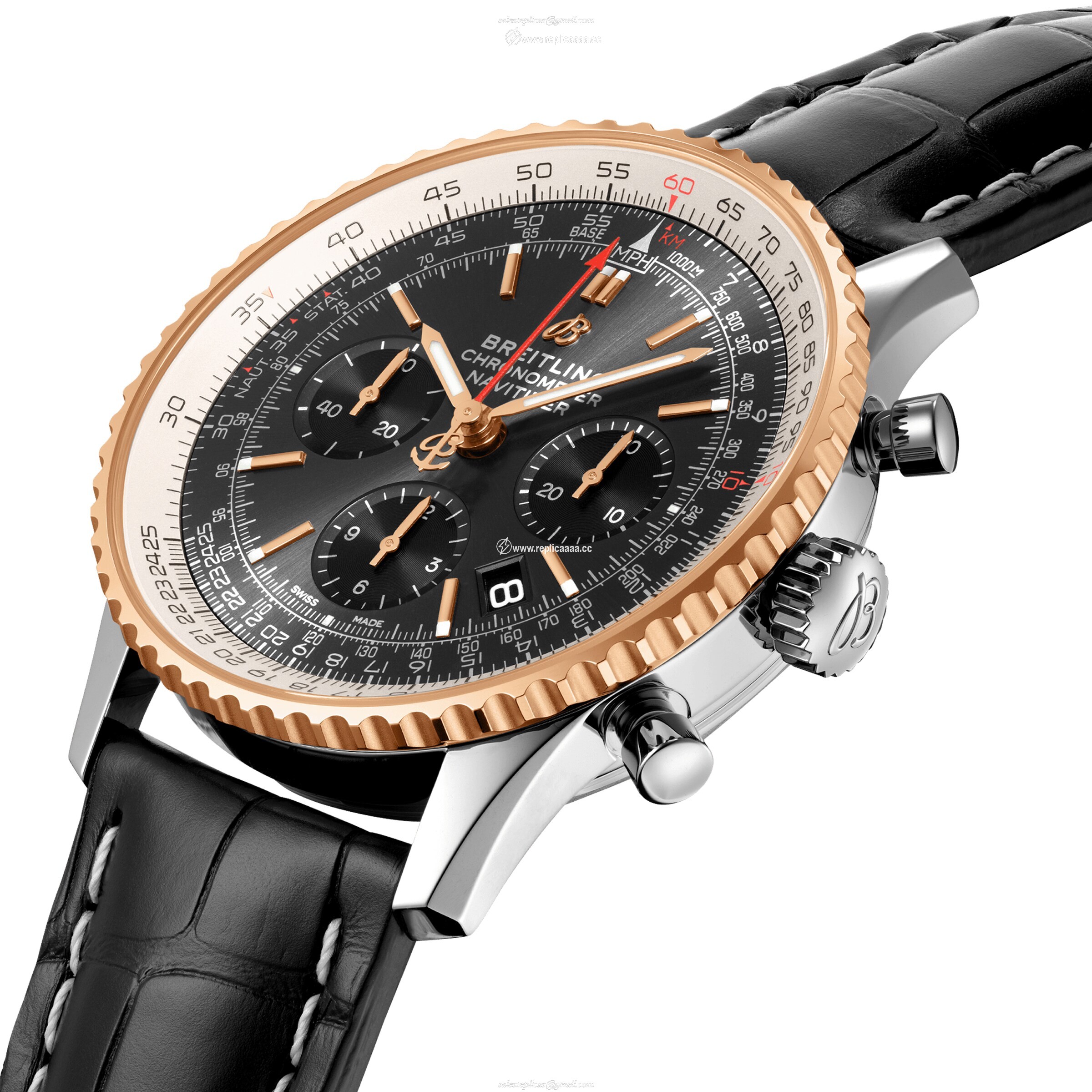 Replica Breitling Navitimer B01 43 Chronograph details UB0121211F1P1 2 Replica Breitling Navitimer B01 43 Chronograph details UB0121211F1P1