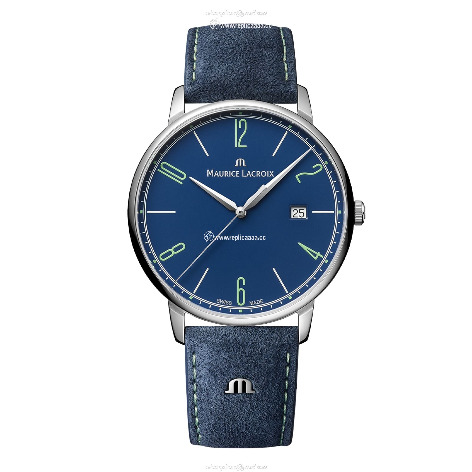 Replica Maurice Lacroix Eliros Date 40mm Stainless Steel Mens details EL1118-SS00E-420-C 2 Replica Maurice Lacroix Eliros Date 40mm Stainless Steel Mens details EL1118-SS00E-420-C