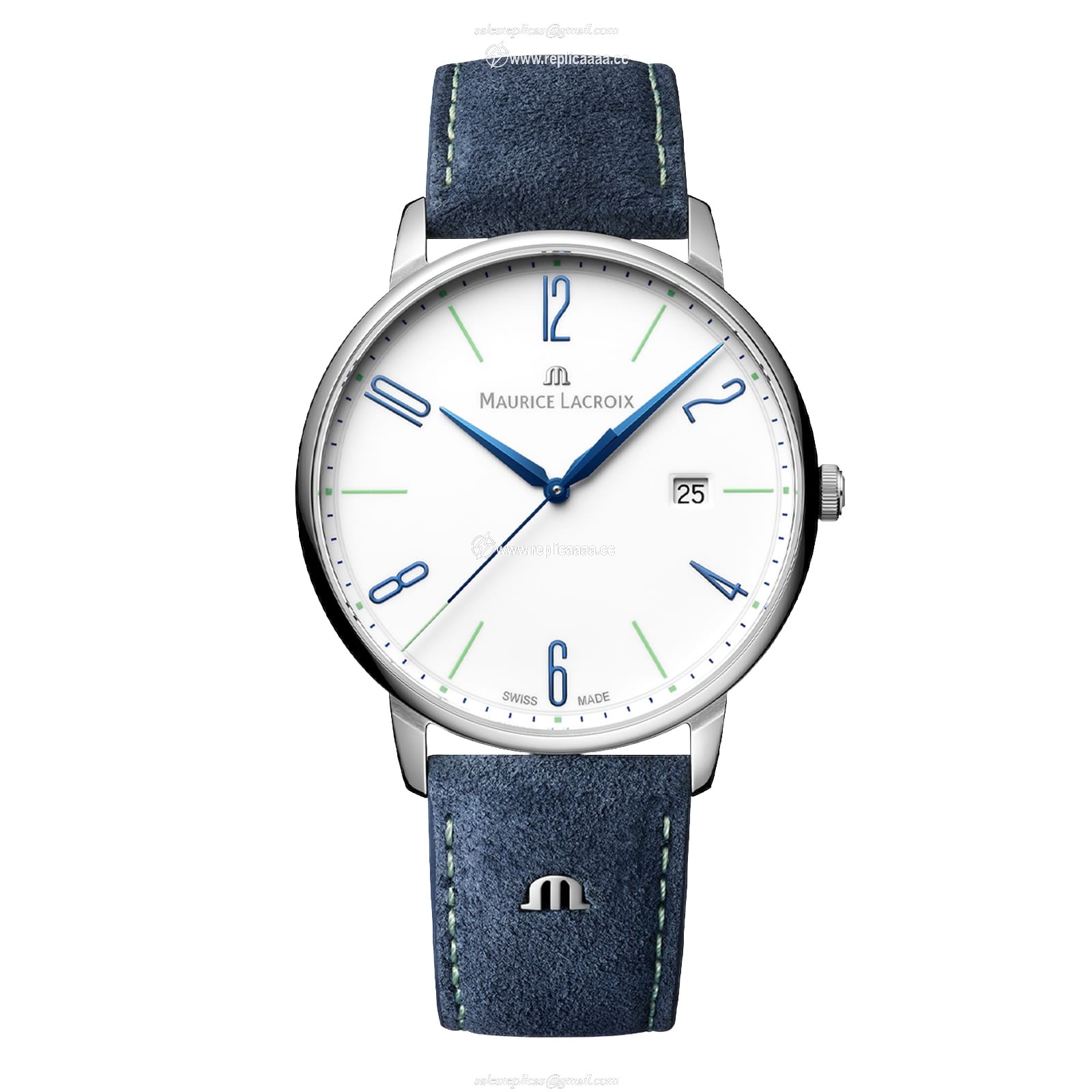 Replica Maurice Lacroix Eliros Date 40mm Stainless Steel Mens details EL1118-SS00E-120-C 2 Replica Maurice Lacroix Eliros Date 40mm Stainless Steel Mens details EL1118-SS00E-120-C