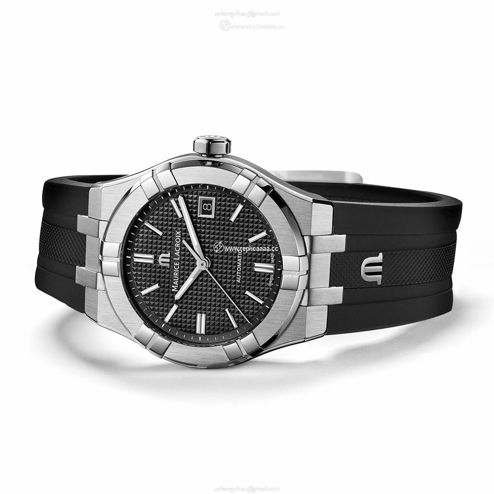 Replica Maurice Lacroix Aikon Automatic 39mm Unisex details AI6007-SS000-330-2