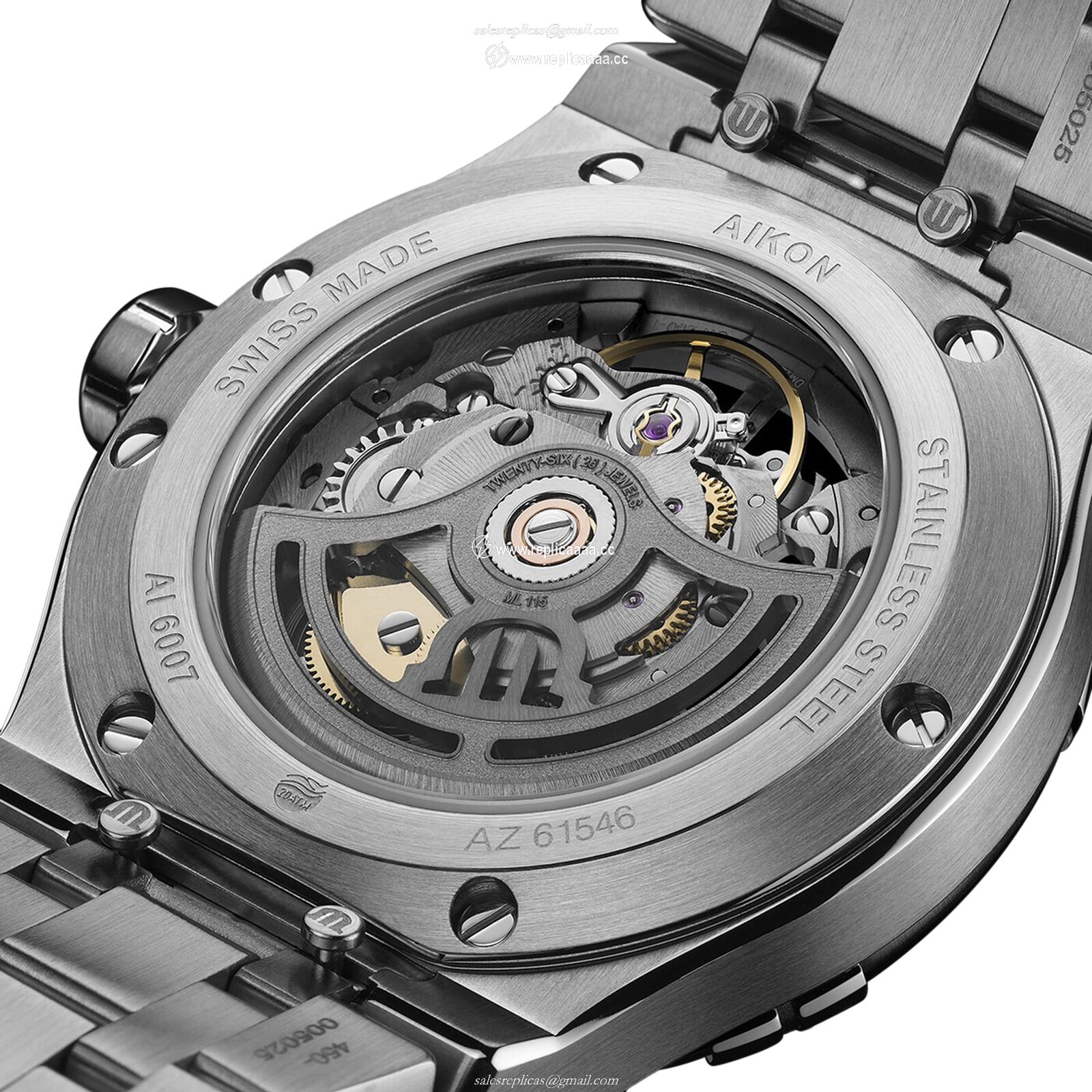 Replica Maurice Lacroix Aikon Automatic Skeleton 39mm Mens details AI6007-SS002-030-1