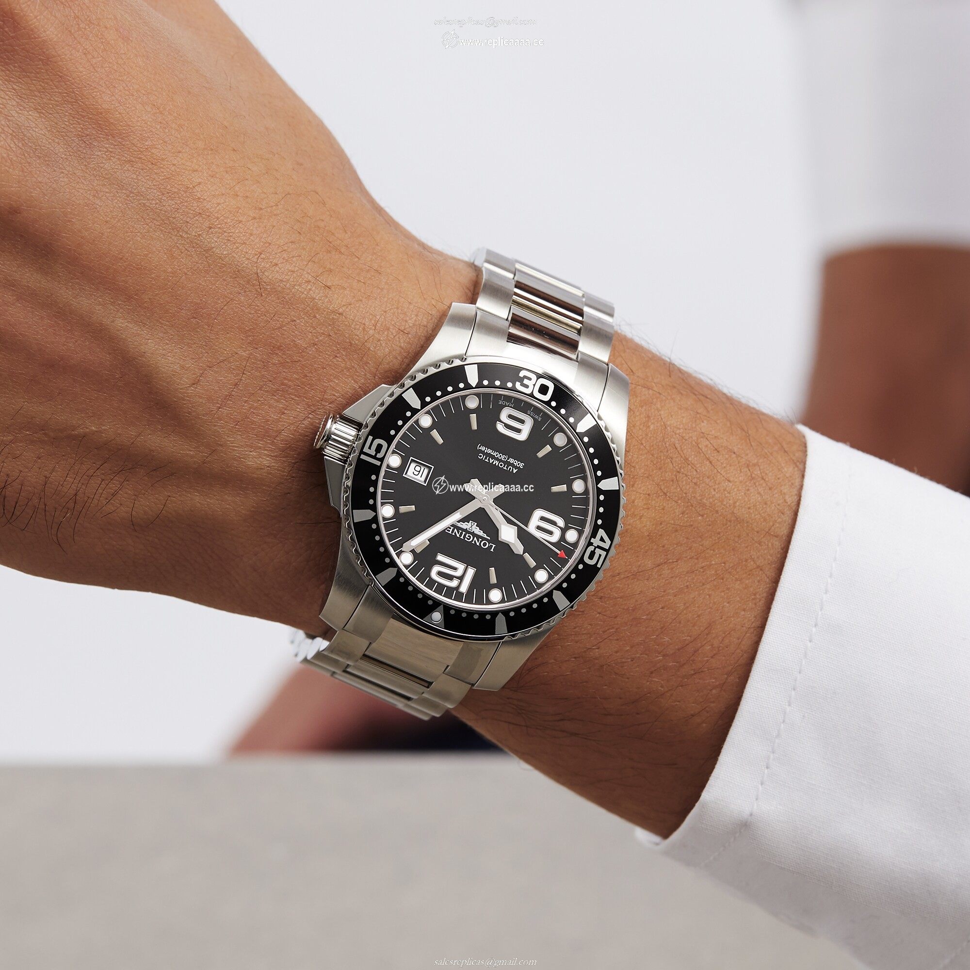 Replica Longines HydroConquest 41mm Mens details L37424566 2 Replica Longines HydroConquest 41mm Mens details L37424566