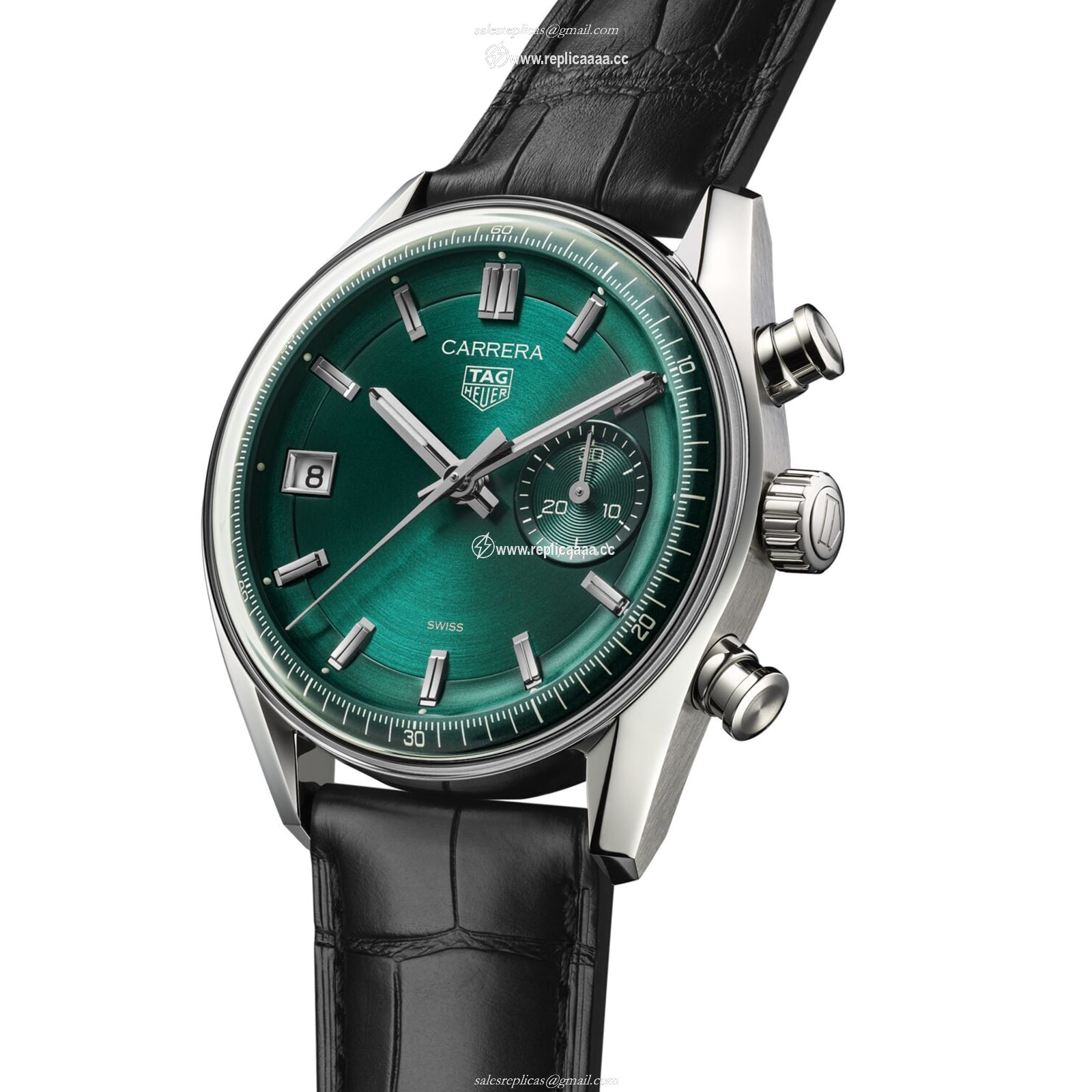 Replica TAG Heuer Carrera Chronograph 39mm Mens details Green CBS2211.FC6545 2 Replica TAG Heuer Carrera Chronograph 39mm Mens details Green CBS2211.FC6545