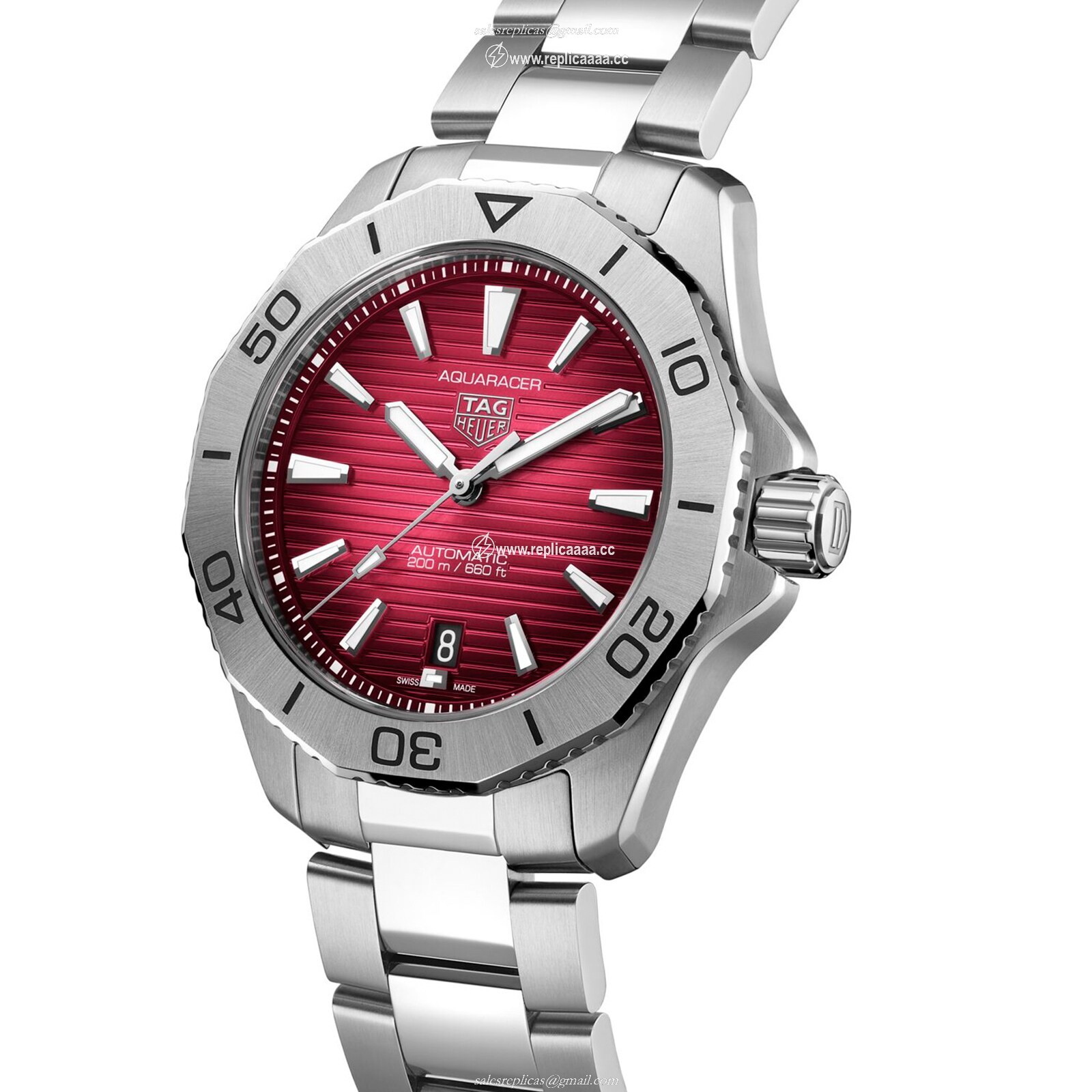 Replica TAG Heuer Aquaracer Professional 200 40mm Mens details Red WBP2114.BA0627 2 Replica TAG Heuer Aquaracer Professional 200 40mm Mens details Red WBP2114.BA0627