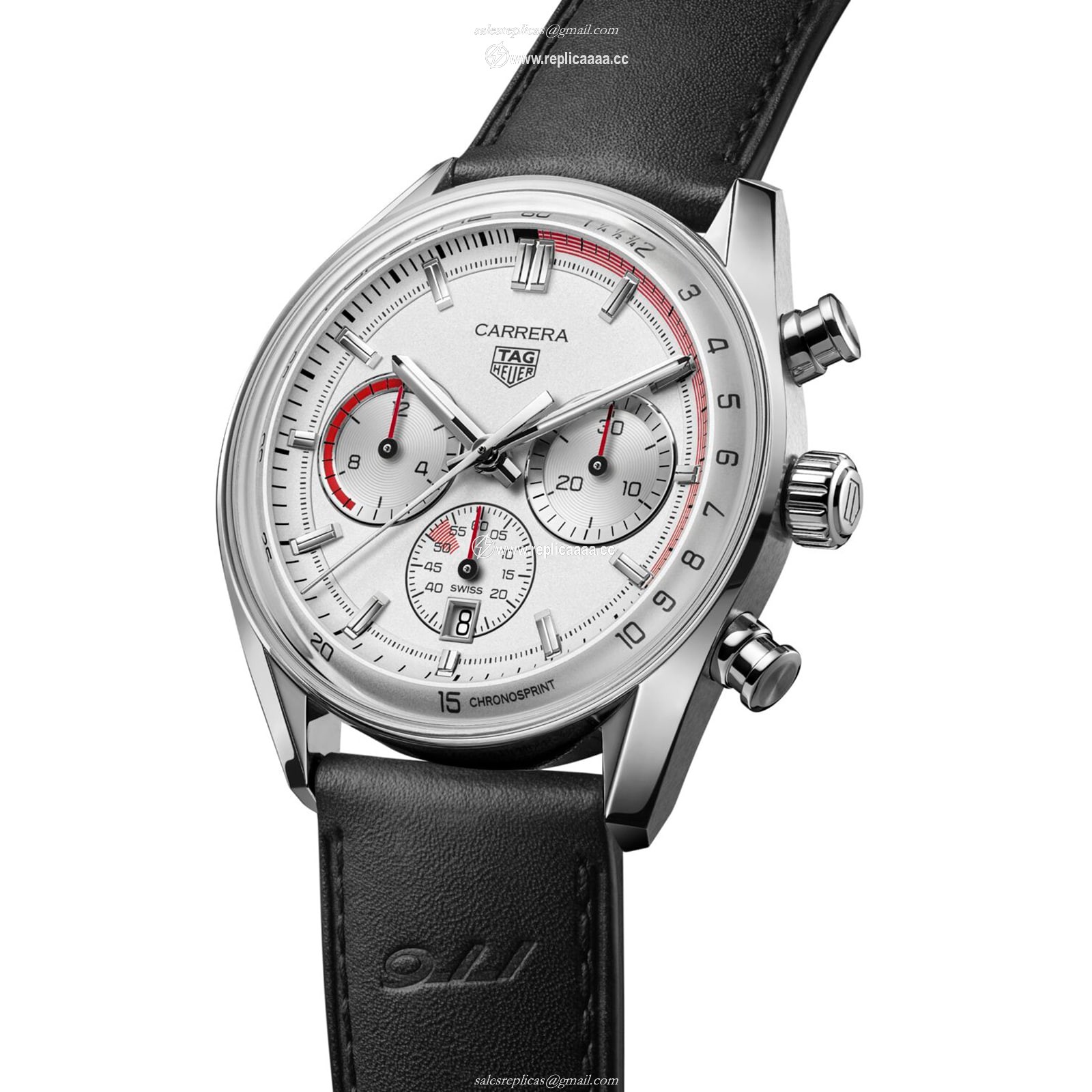 Replica TAG Heuer Carrera Chronosprint X Porsche Special Edition 42mm Mens details Silver CBS2011.FC6529