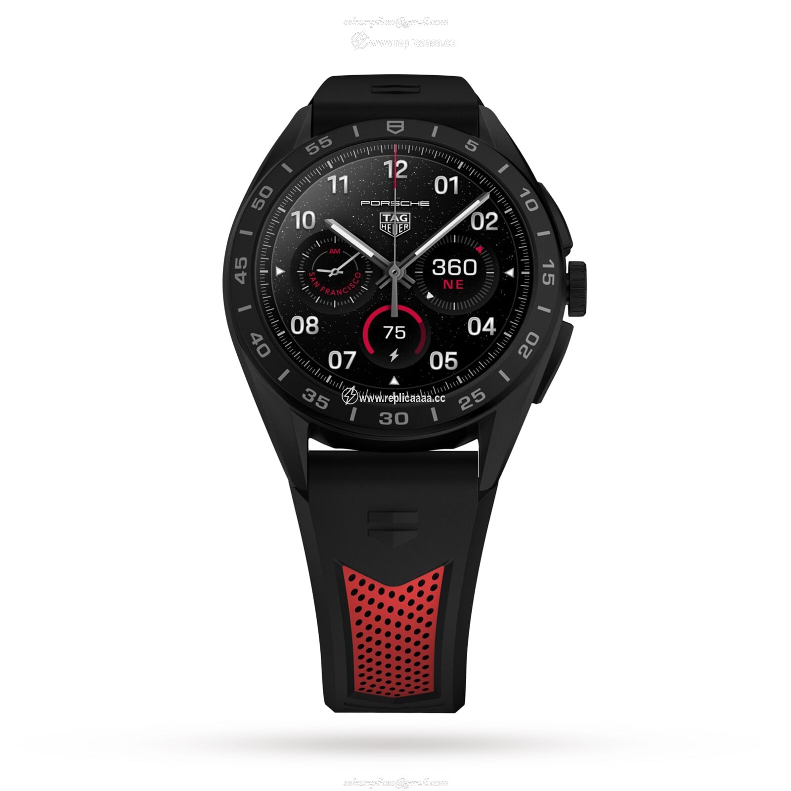 Replica TAG Heuer Connected Calibre E4 Sport Edition 45mm Mens details SBR8A80.EB0259 2 Replica TAG Heuer Connected Calibre E4 Sport Edition 45mm Mens details SBR8A80.EB0259