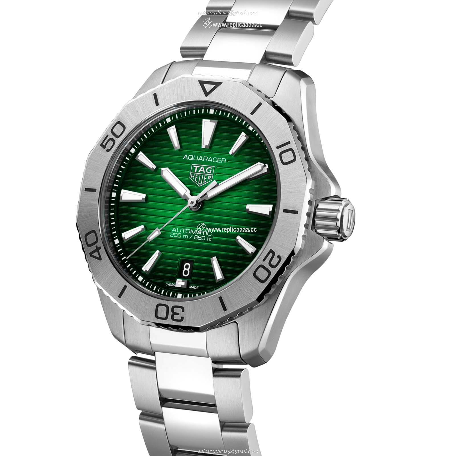 Replica TAG Heuer Aquaracer Professional 200 40mm Mens details Green WBP2115.BA0627 2 Replica TAG Heuer Aquaracer Professional 200 40mm Mens details Green WBP2115.BA0627