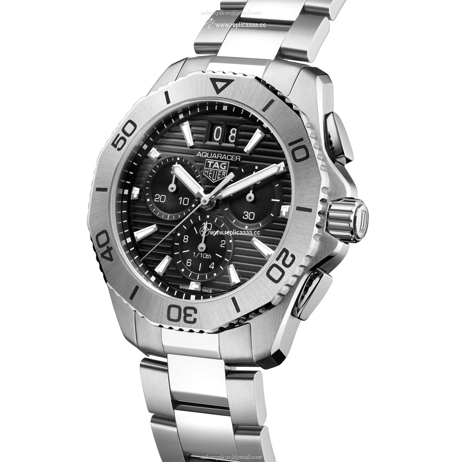 Replica TAG Heuer Aquaracer Chronograph 40mm Mens details Black CBP1110.BA0627 2 Replica TAG Heuer Aquaracer Chronograph 40mm Mens details Black CBP1110.BA0627